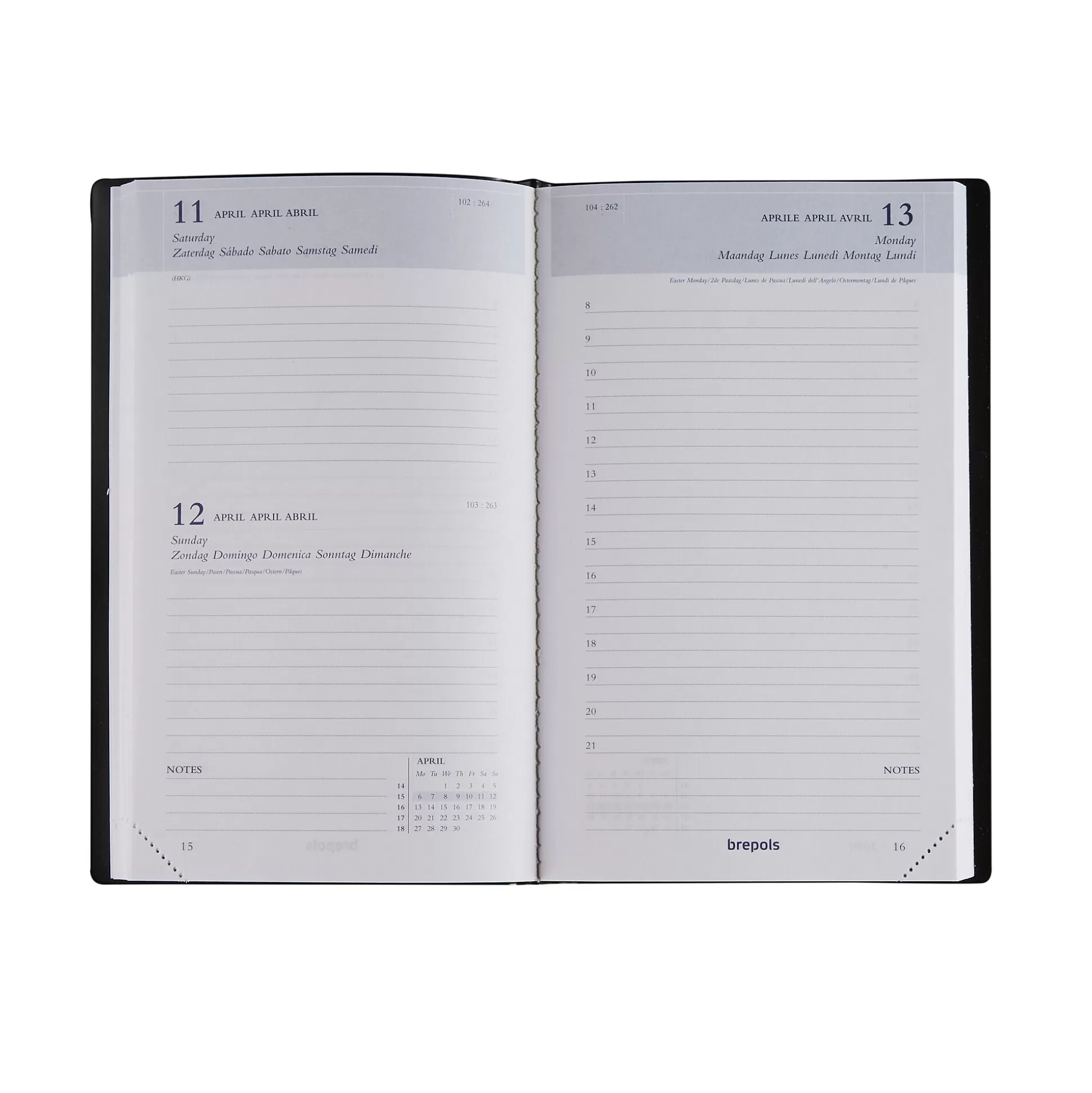 BREPOLS Agenda's-Agenda 10X16,5Cm 1 Dag Per Pagina 6-Talig Breform Lucca 1 Van Assortiment