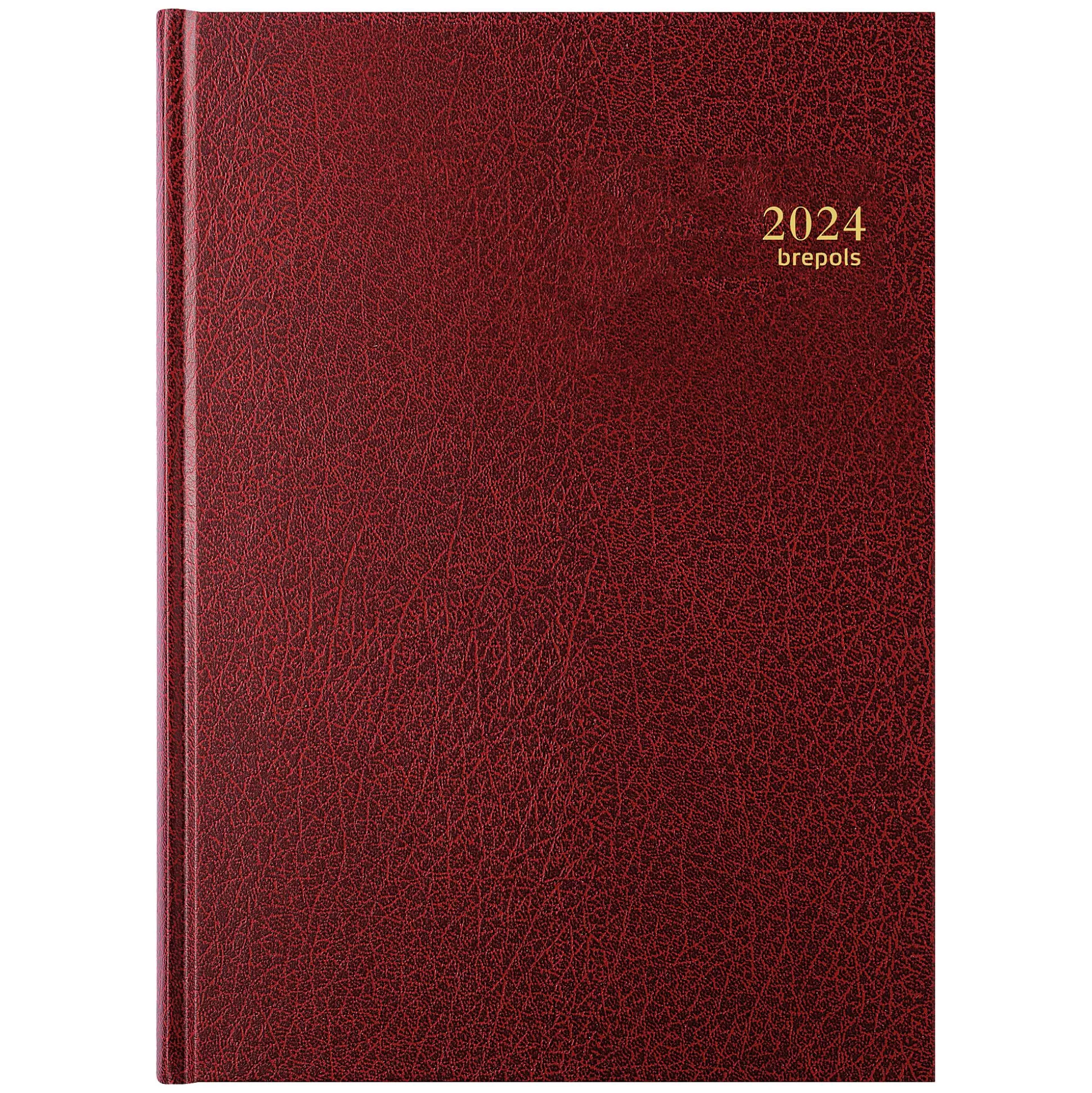 BREPOLS Agenda's-Agenda 21X29Cm 1 Dag Op 2 Pagina's 6 Talen Bremax 2 Santex Bordeaux