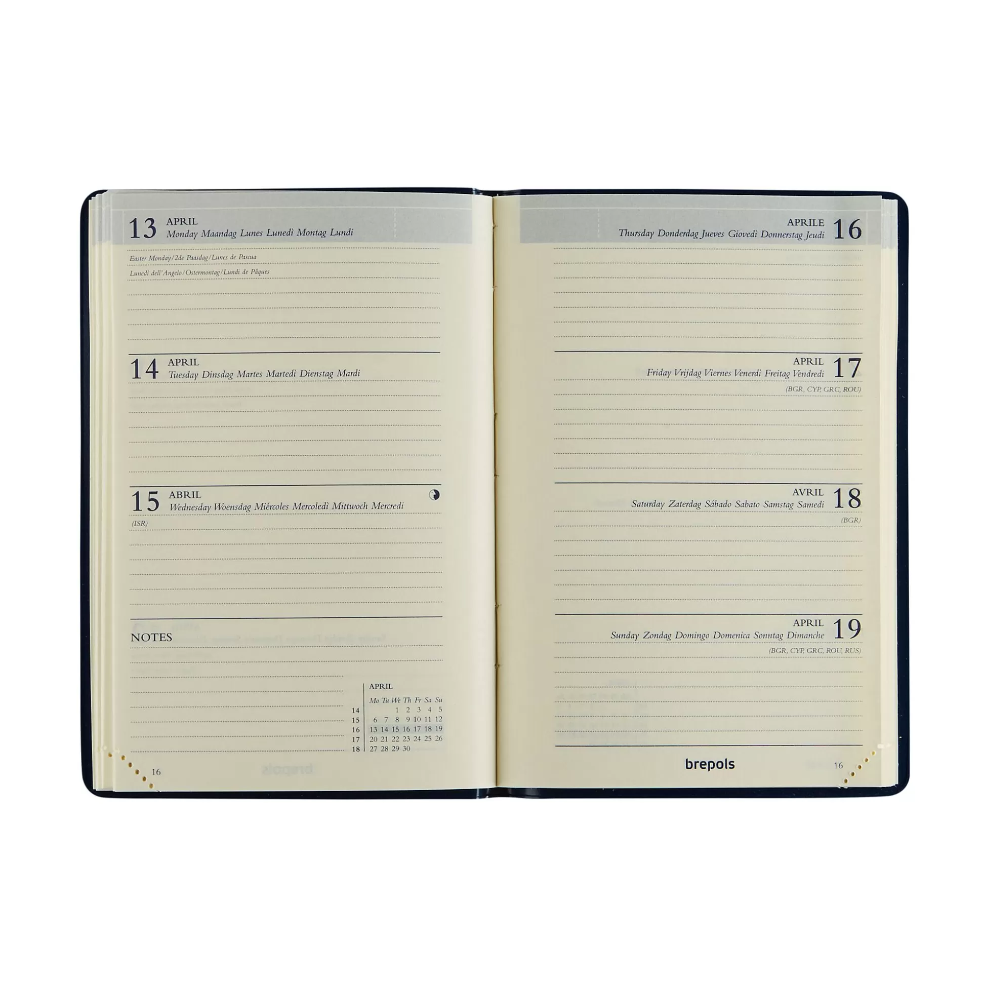BREPOLS Agenda's-Agenda 8,1X12Cm 1 Week Op 2 Pagina's 6 Talig Delta Lucca 1 Van De 6