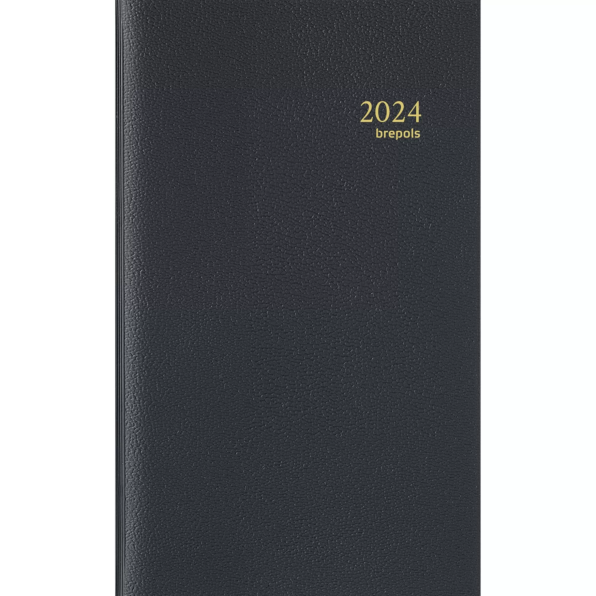 BREPOLS Agenda's-Agenda 9X16Cm 1 Week Op 2 Pagina's 6 Talen Interplan Genova Zwart