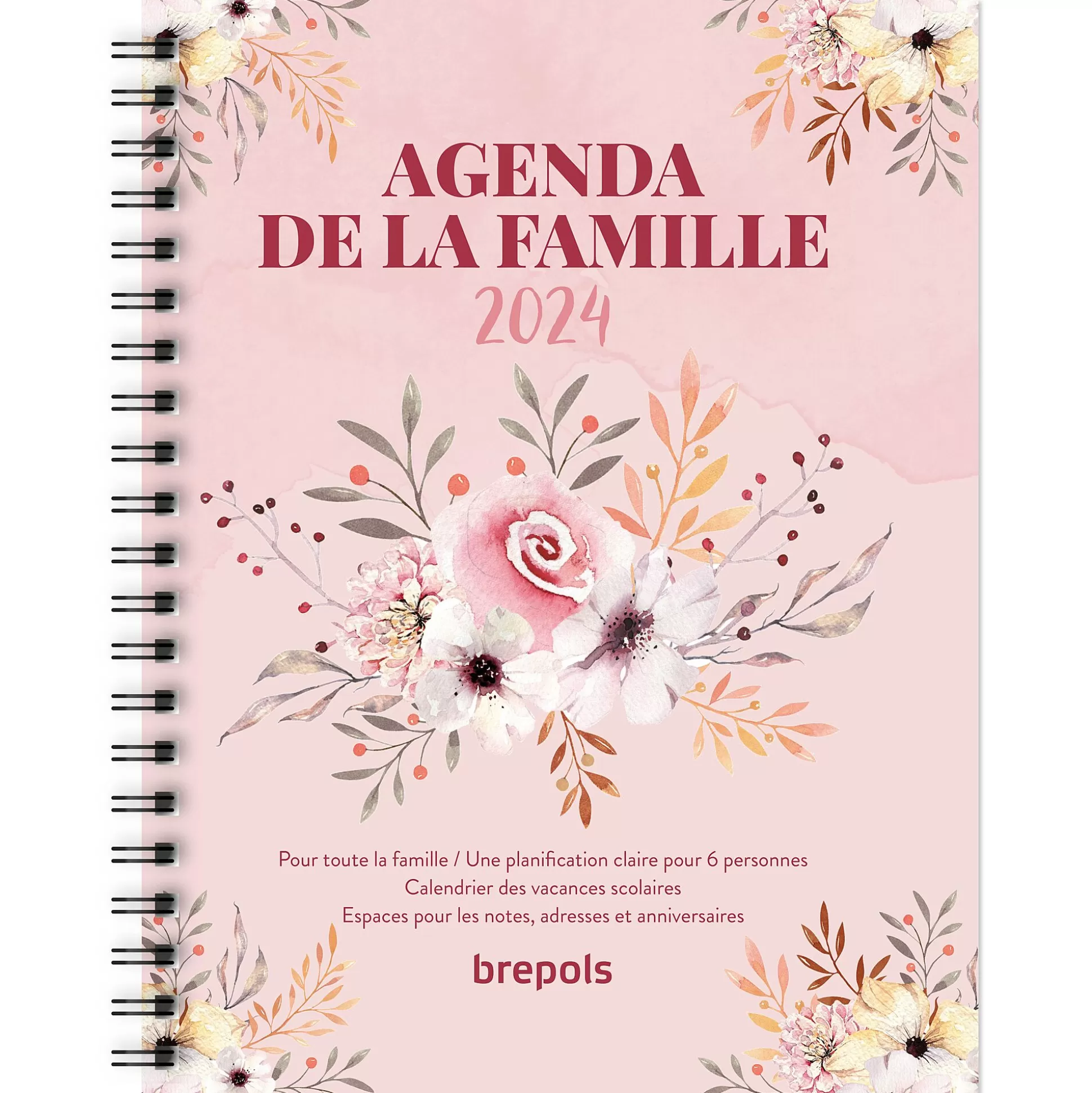 BREPOLS Agenda's-Agenda Familieplanner Fr 16,5X21,5Cm 1 Week Op 2 Pagina's