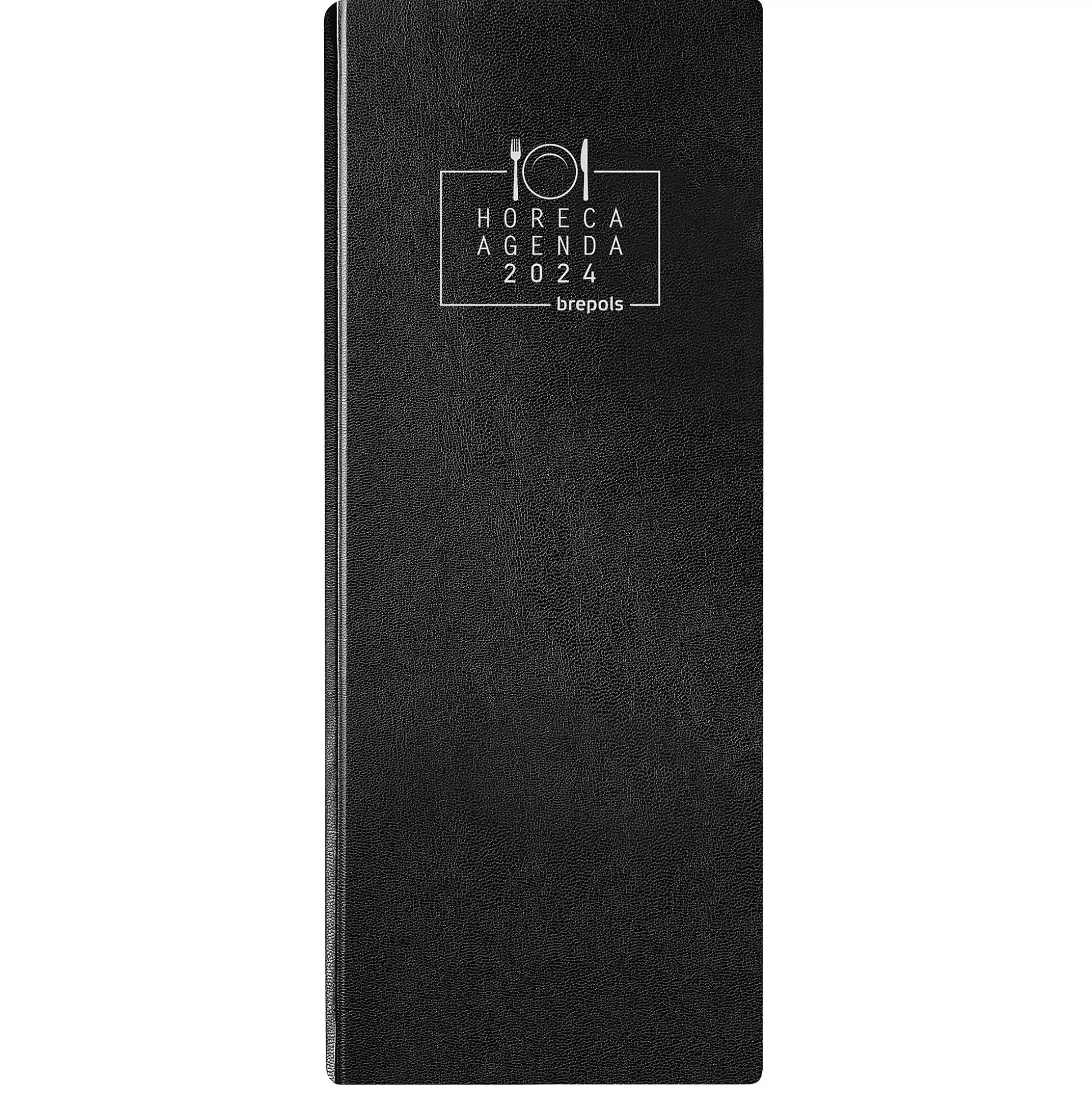 BREPOLS Agenda's-Agenda Horeca 12,8X33Cm 1 Dag Op 2 Pagina's 4 Talen Zwart
