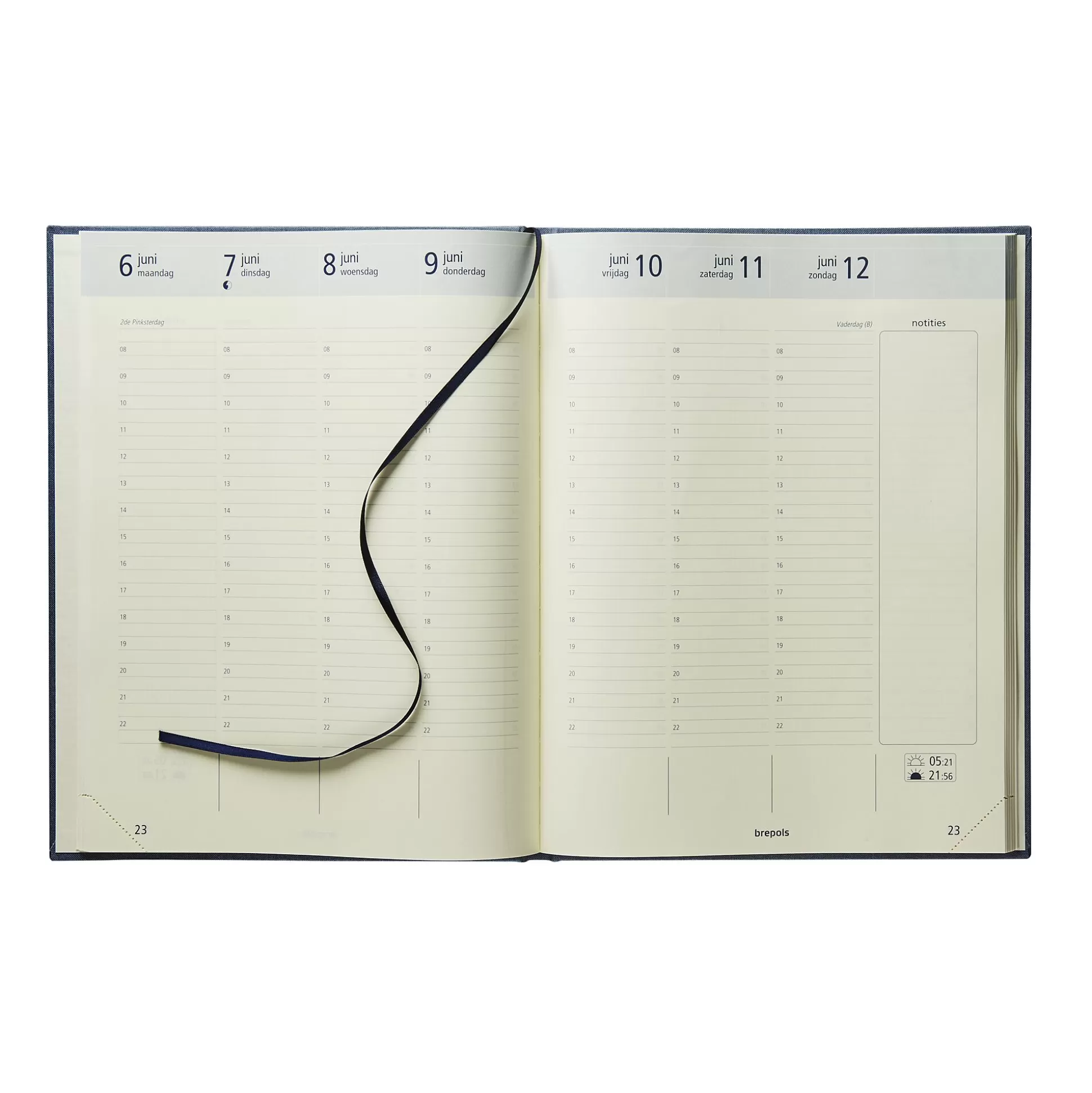 BREPOLS Agenda's-Agenda Nl 27X21Cm 1 Week Op 2 Pagina's Optivision Xl Nature 1 Van De 2