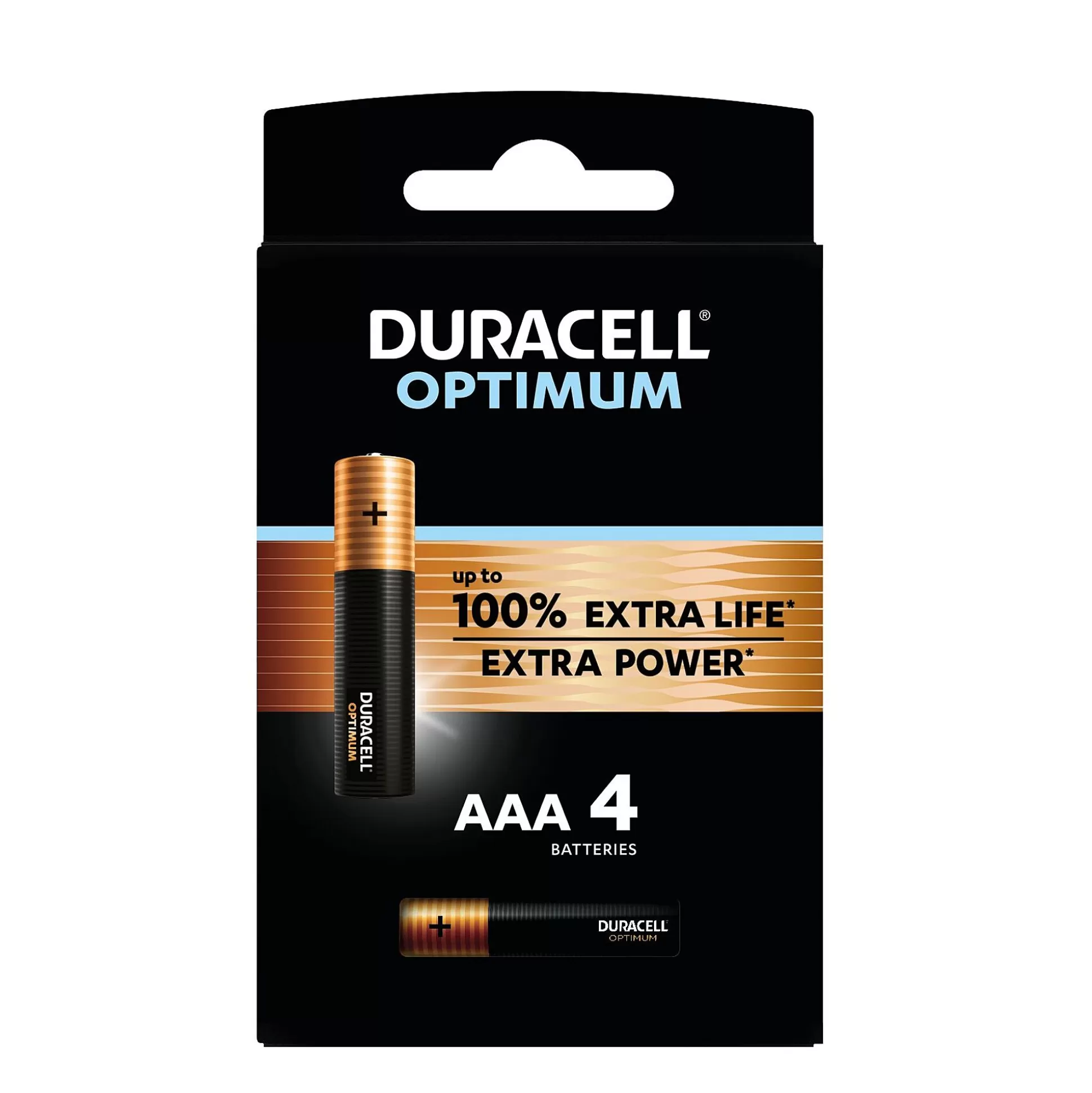 DURACELL Batterijen-Batterijen Optimum Aaa 4 Stuks