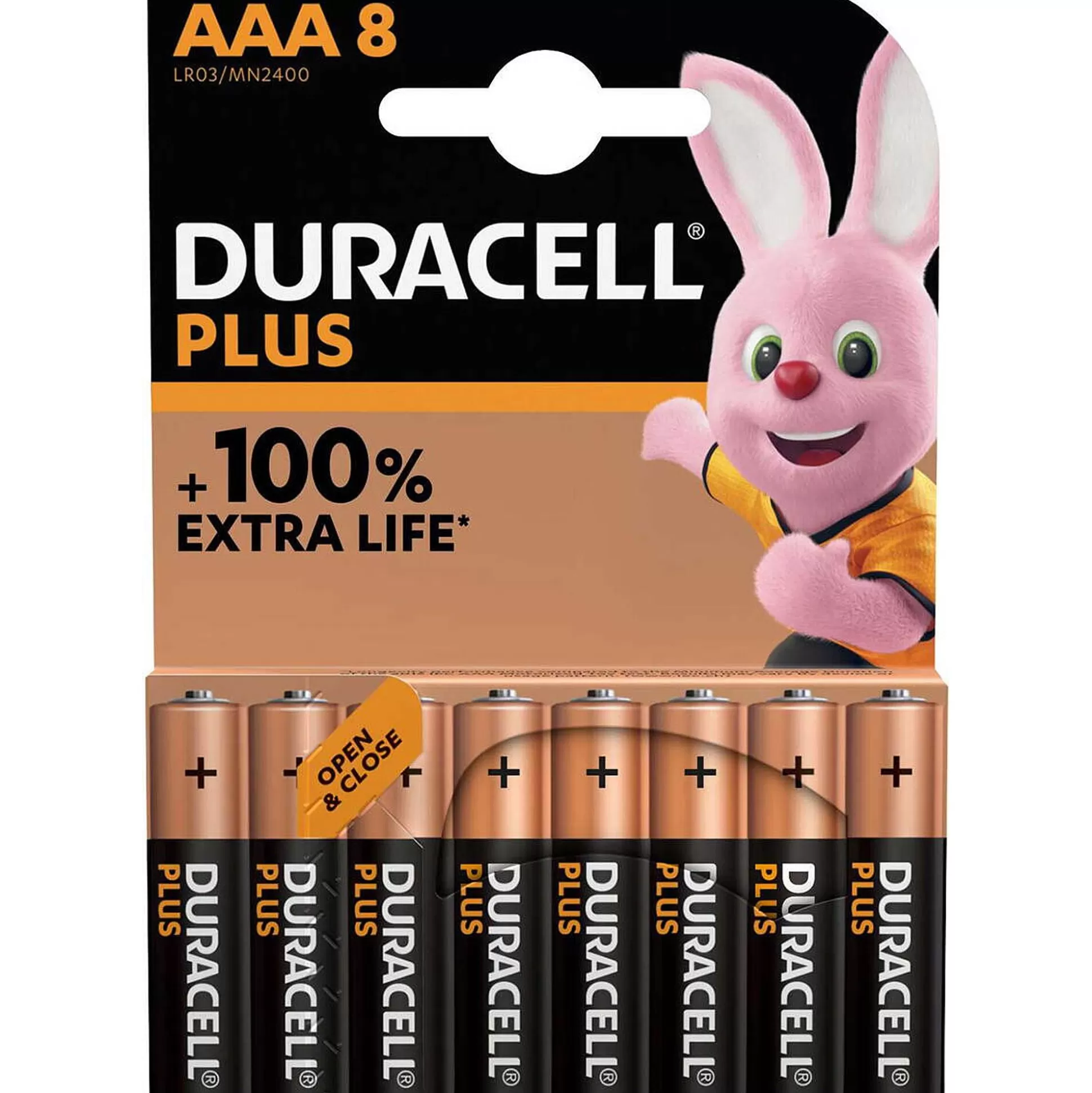 DURACELL Batterijen-Batterijen Plus Aaa 8 Stuks