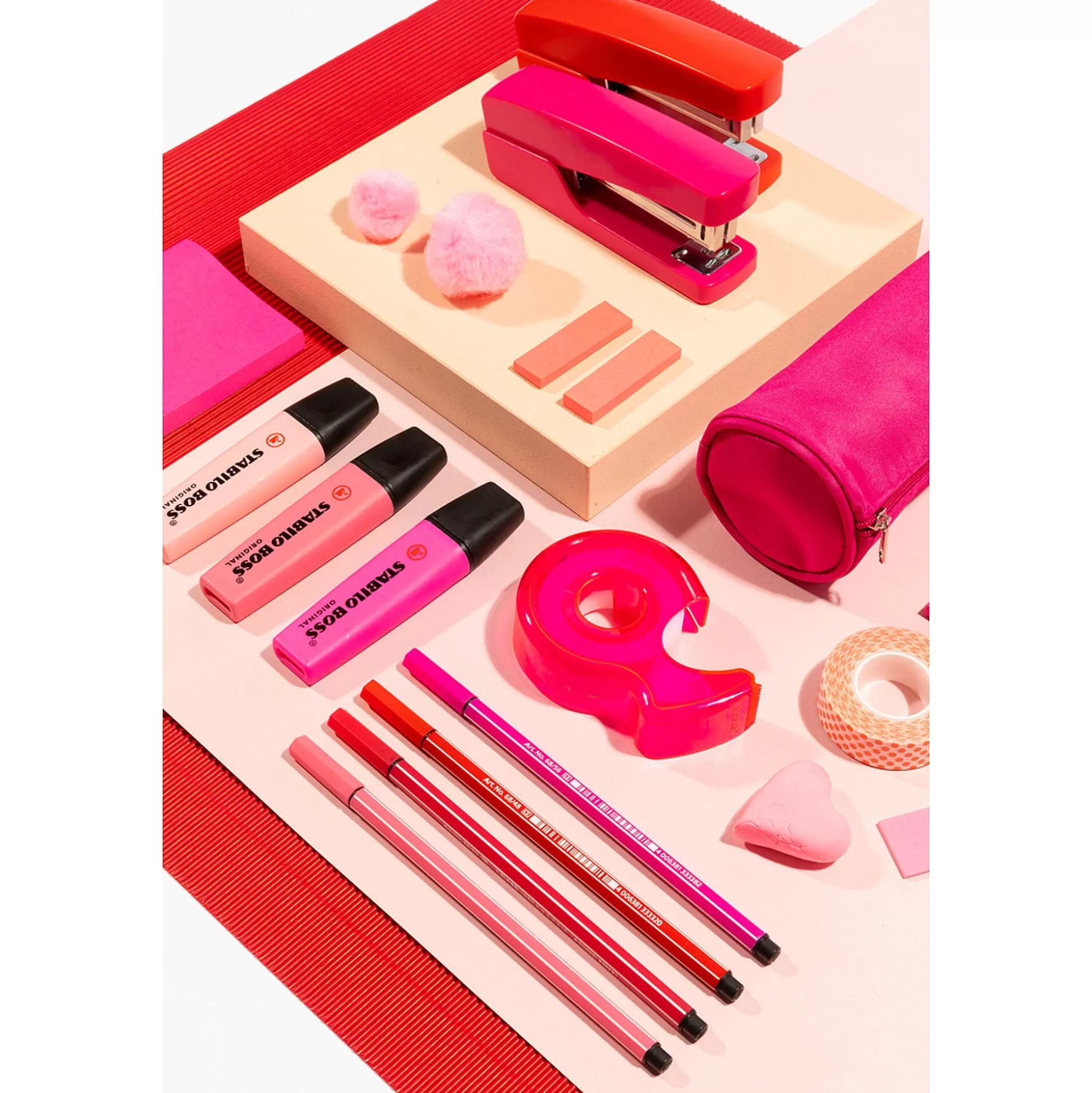 STABILO Stiften-Boss Original Markeerstift Pastel Mellow Coral Red