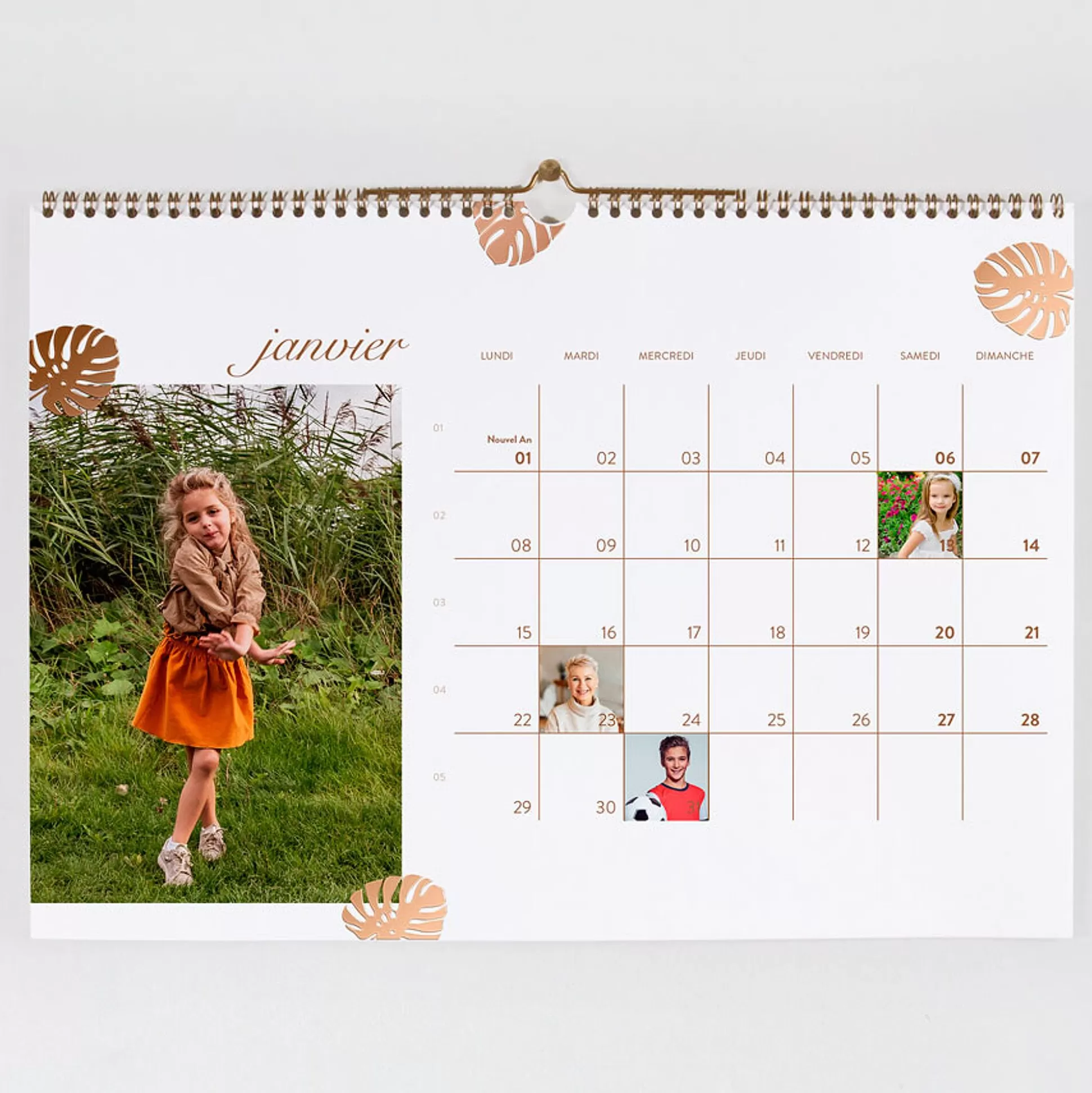 MIJN ONTWERP Mijn Ontwerp-Calendrier A3 Mural Jolies Plumes