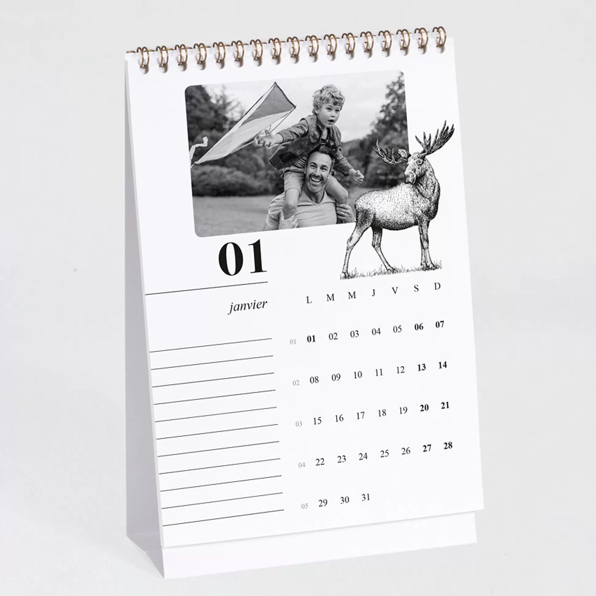 MIJN ONTWERP Mijn Ontwerp-Calendrier A5 Chevalet Ours Polaire