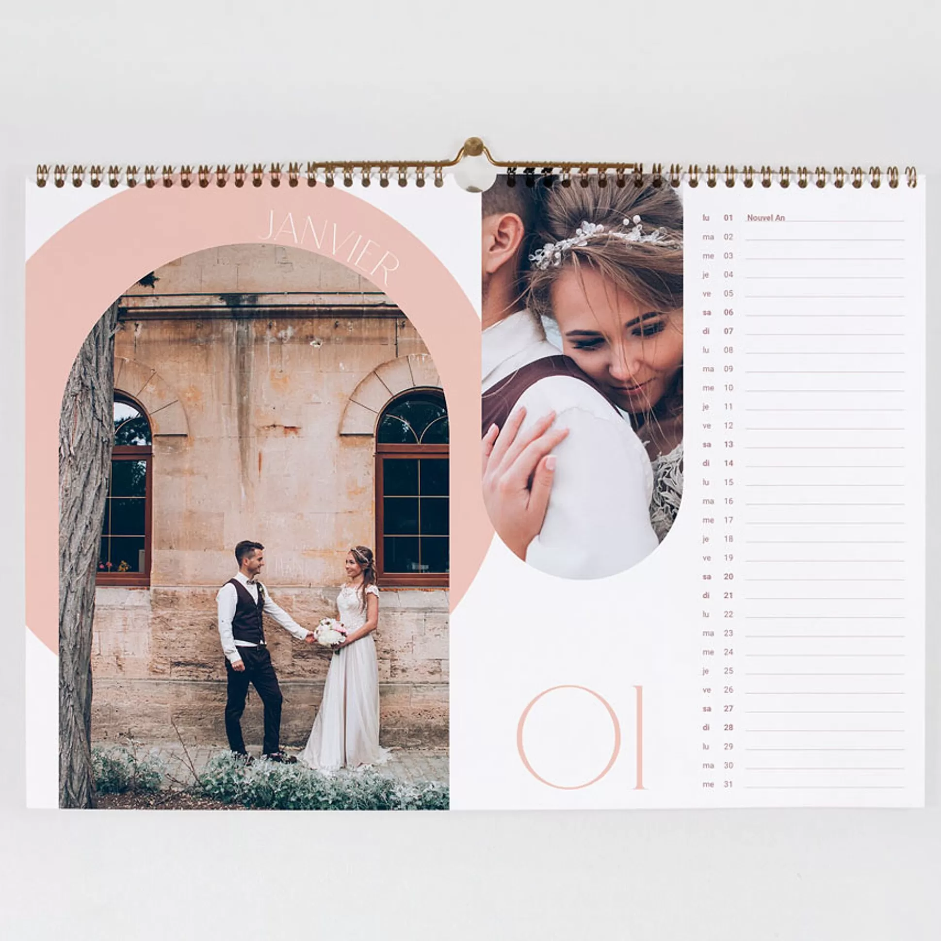 MIJN ONTWERP Mijn Ontwerp-Calendrier Mural Personnalis Mariage