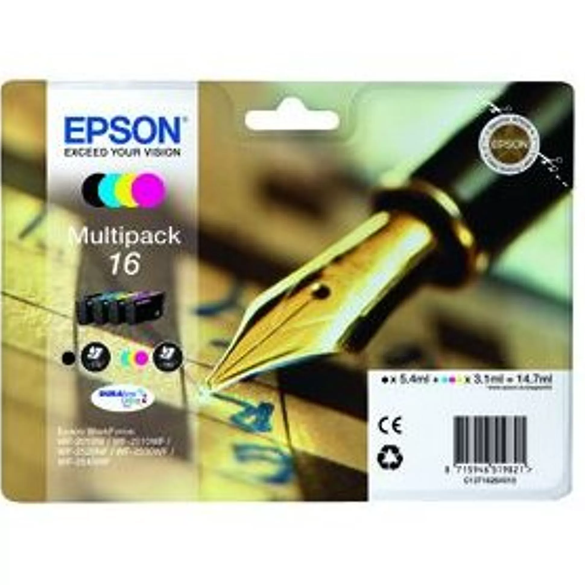 EPSON Inktpatronen-Cartridge 16 Zwart + Tricolor