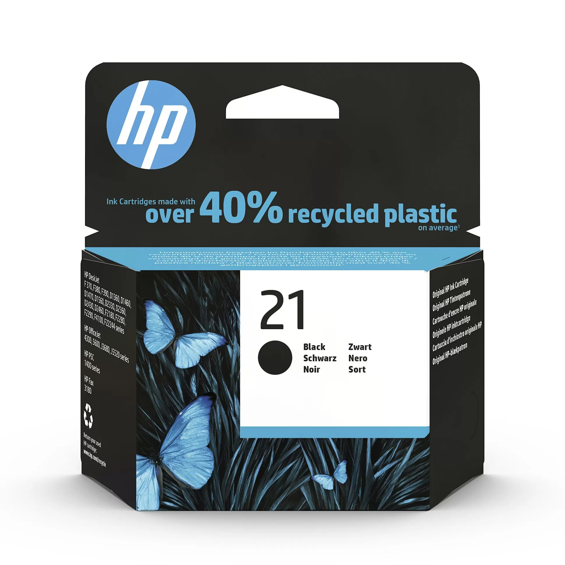 HP Inktpatronen-Cartridge 21 Zwart