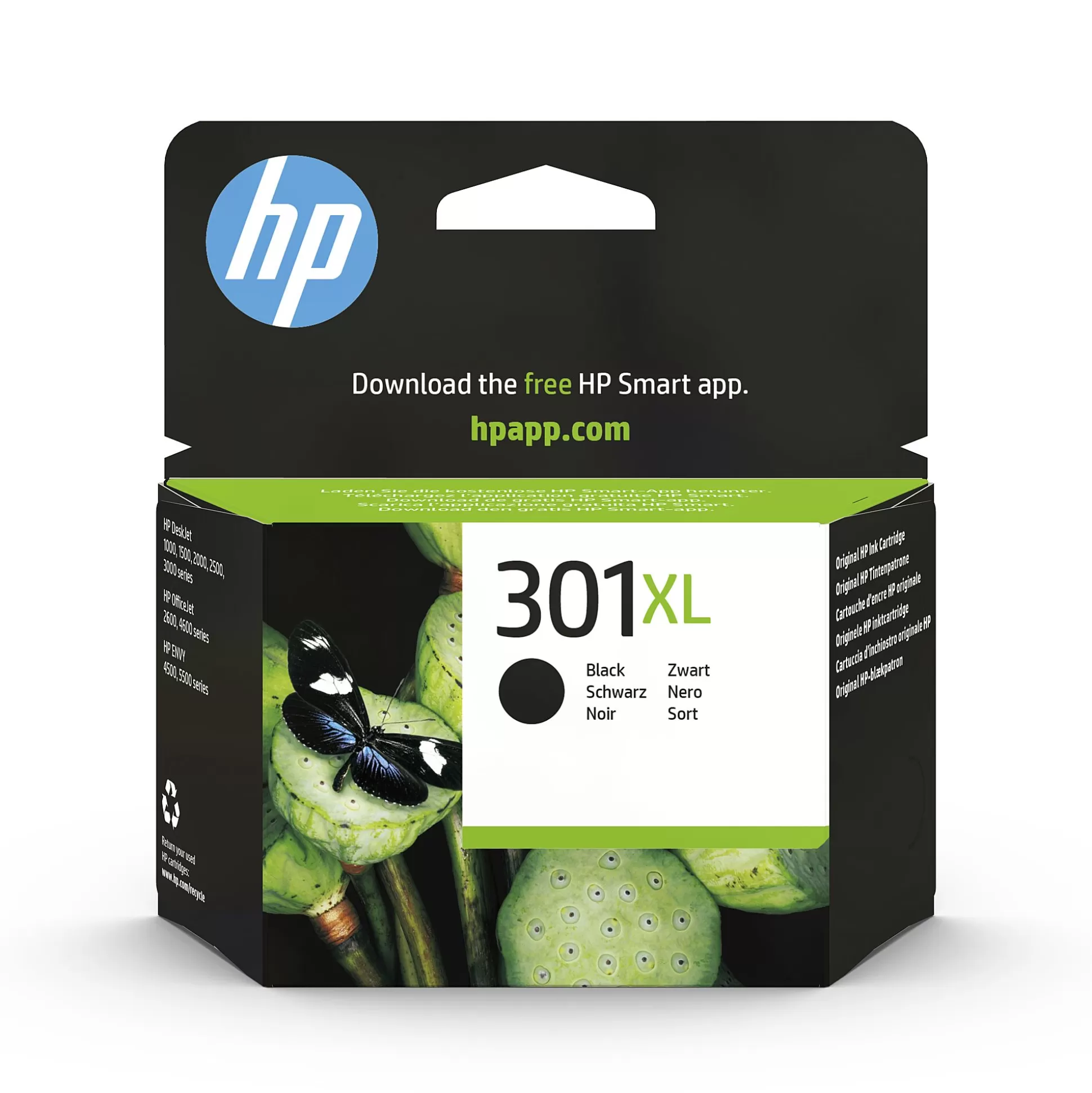 HP Inktpatronen-Cartridge 301Xl Zwart