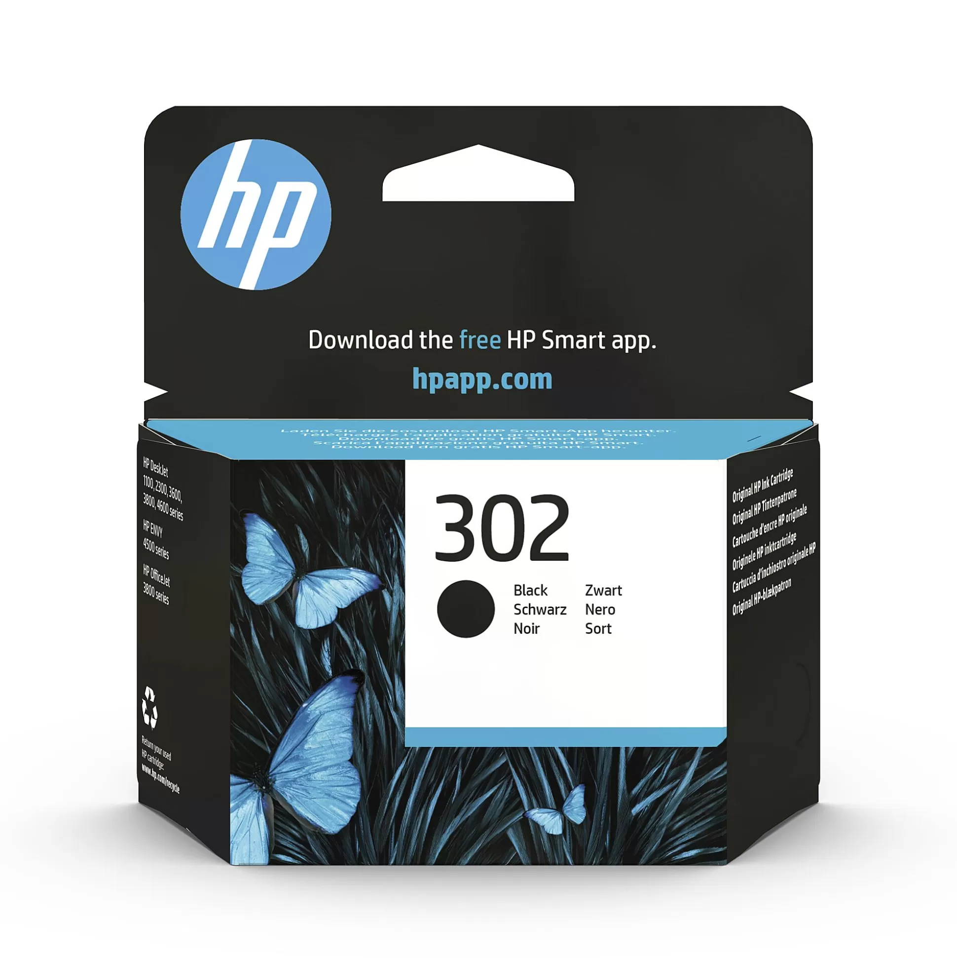 HP Inktpatronen-Cartridge 302 Zwart