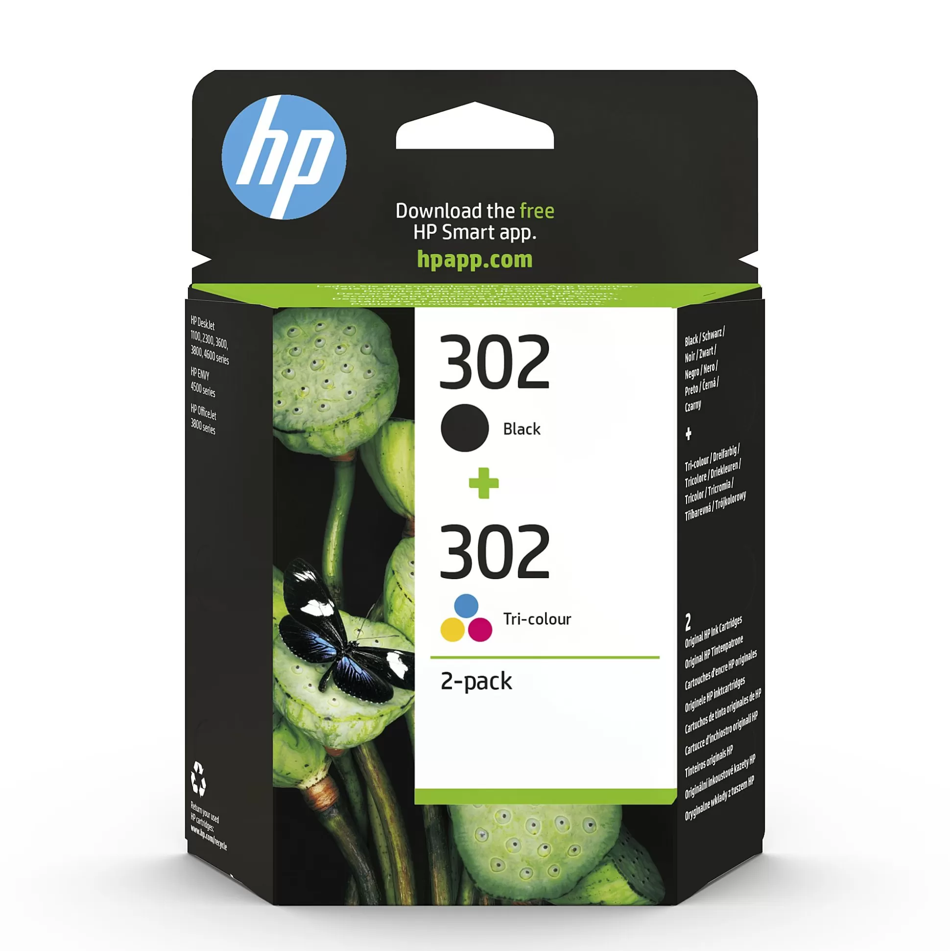 HP Inktpatronen-Cartridge 302 Zwart + Tricolor