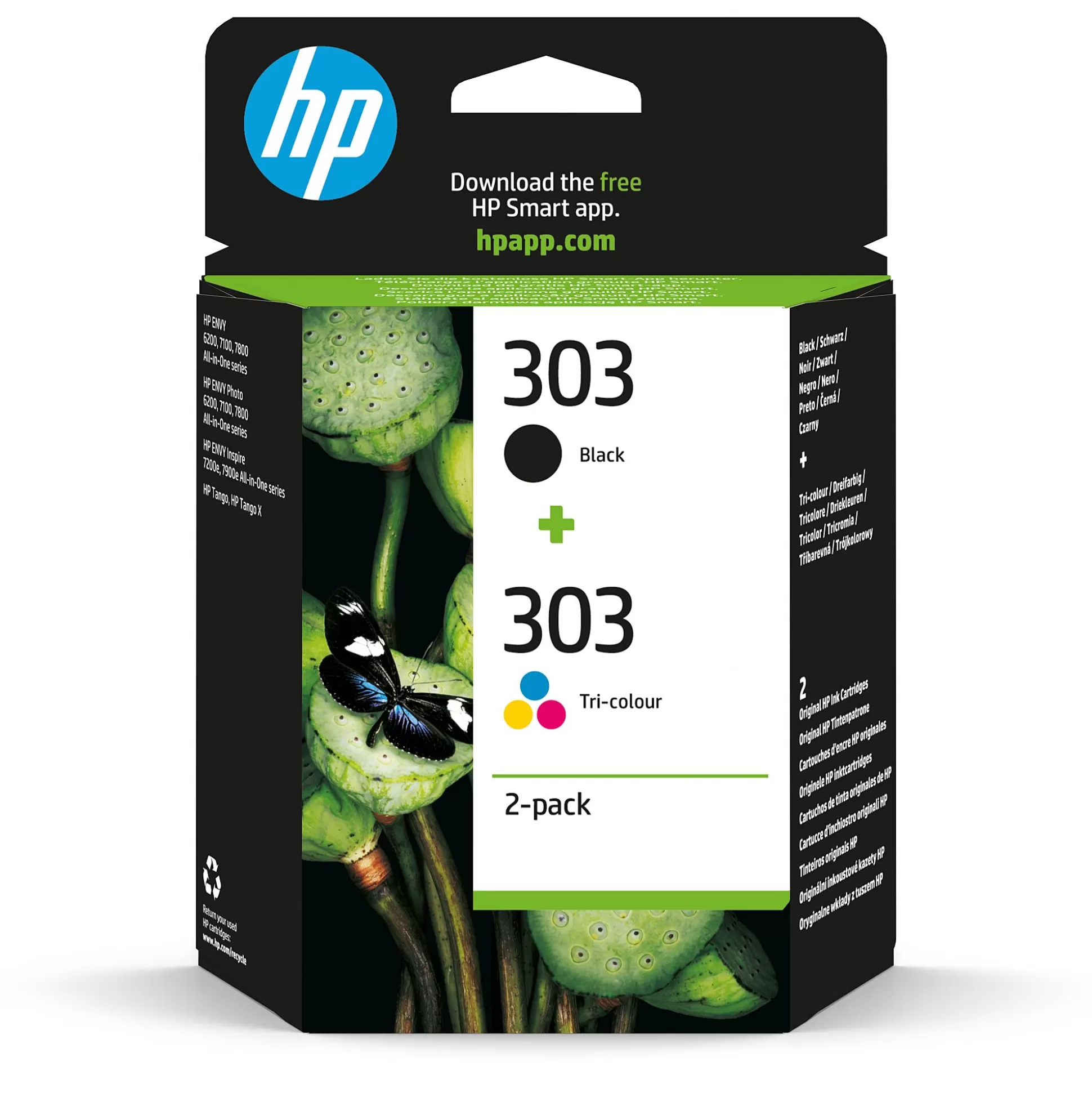 HP Inktpatronen-Cartridge 303 Zwart + Tricolor