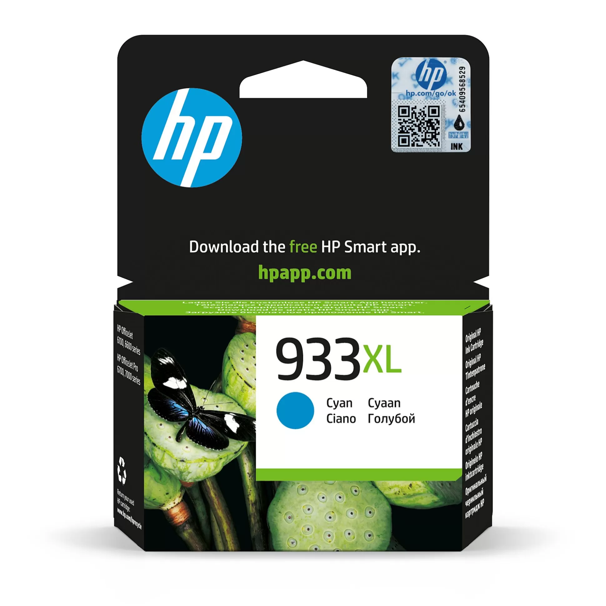 HP Inktpatronen-Cartridge 933Xl Cyaan