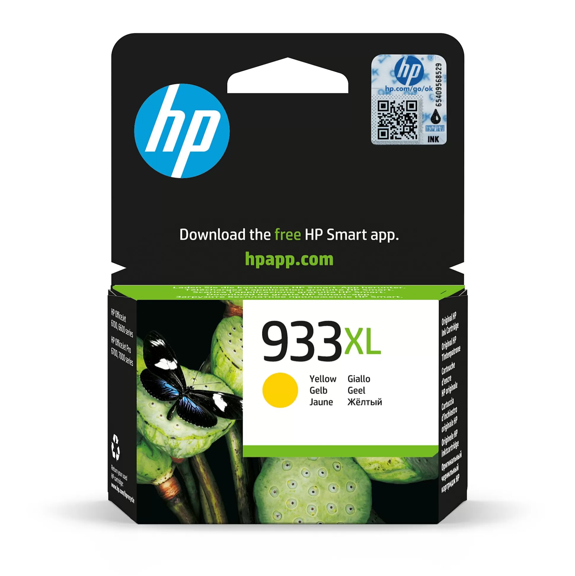 HP Inktpatronen-Cartridge 933Xl Geel