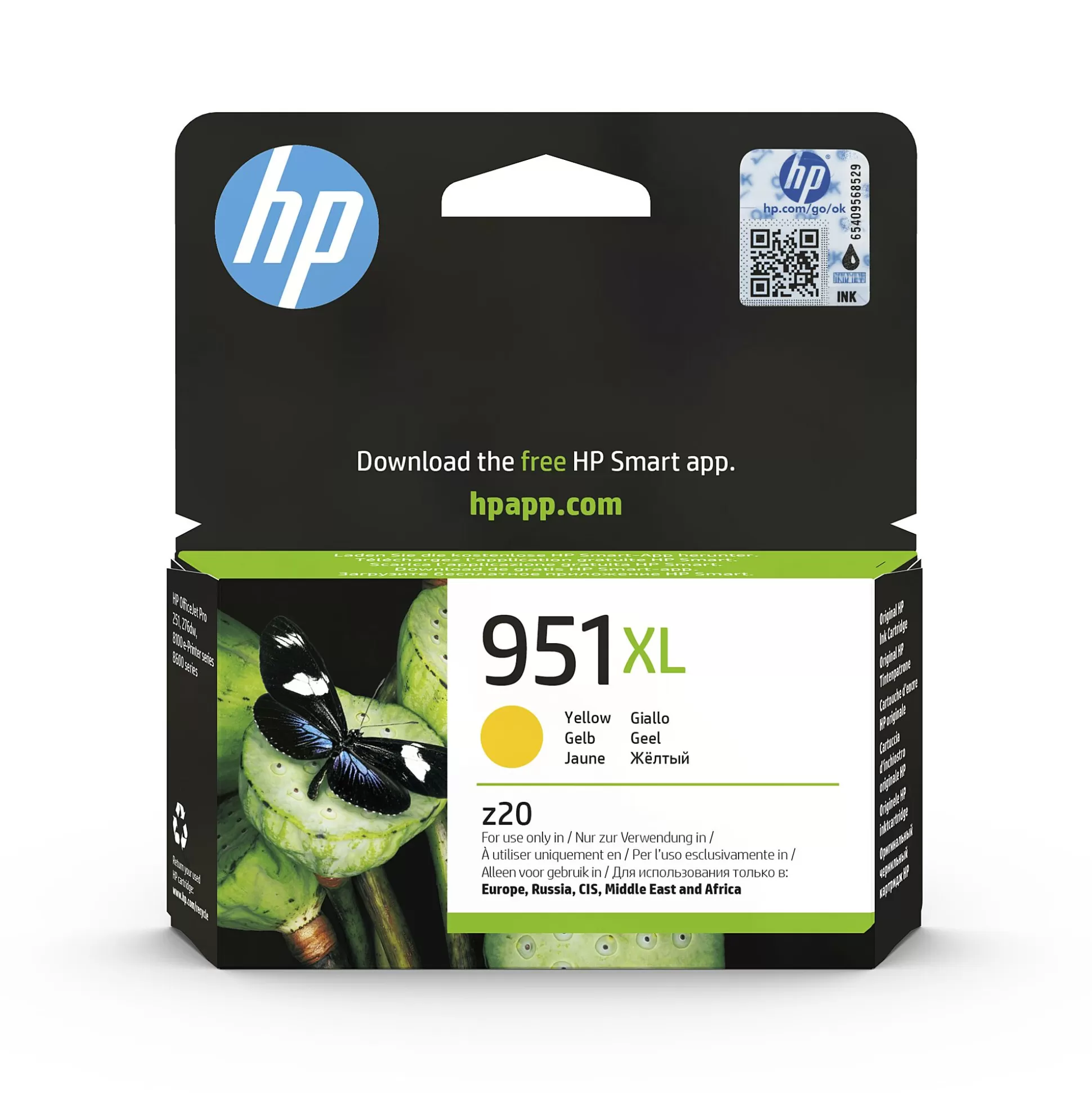 HP Inktpatronen-Cartridge 951Xl Geel