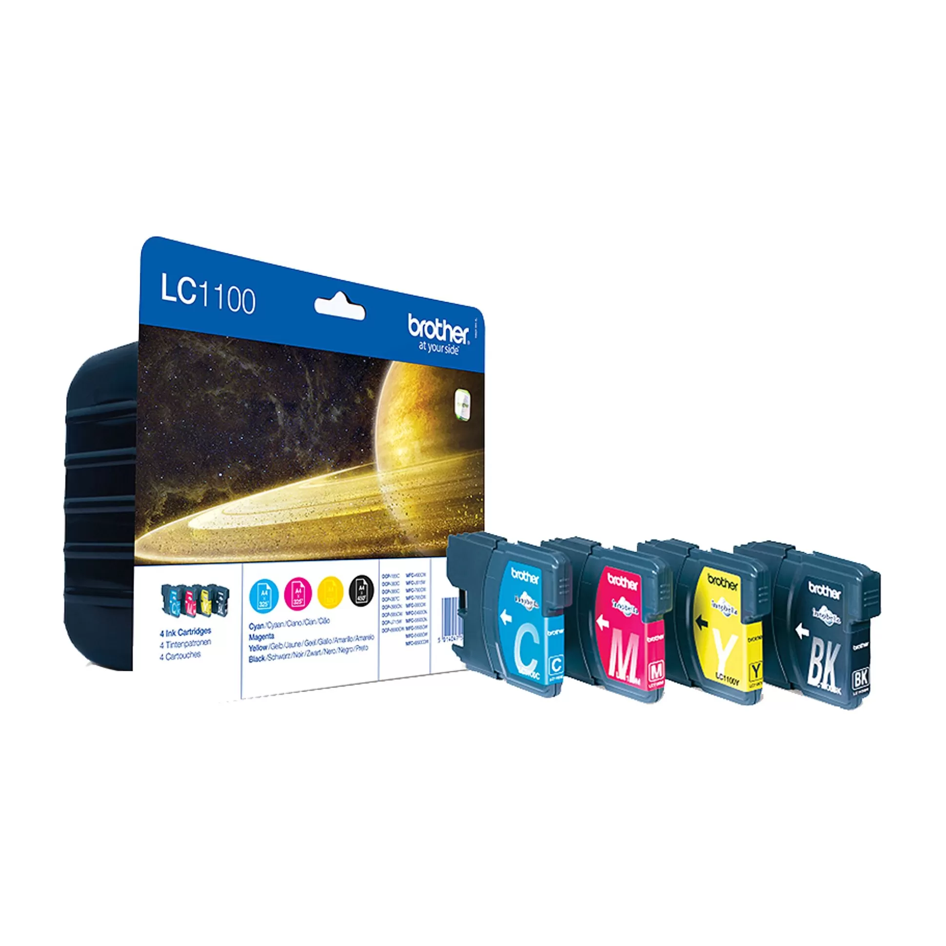 BROTHER Inktpatronen-Cartridge Lc1100 Zwart + Tricolor