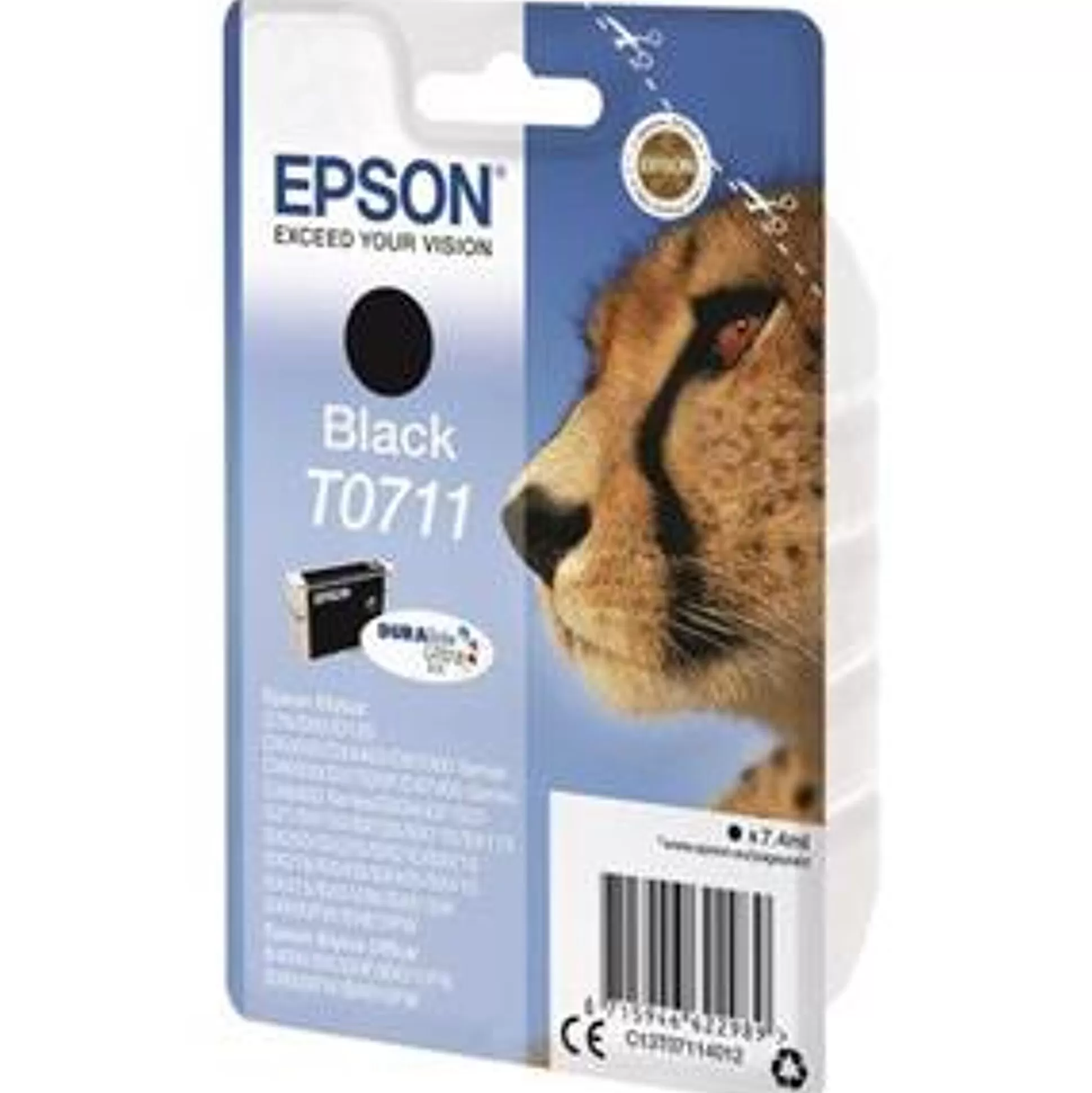 EPSON Inktpatronen-Cartridge T0711 Zwart