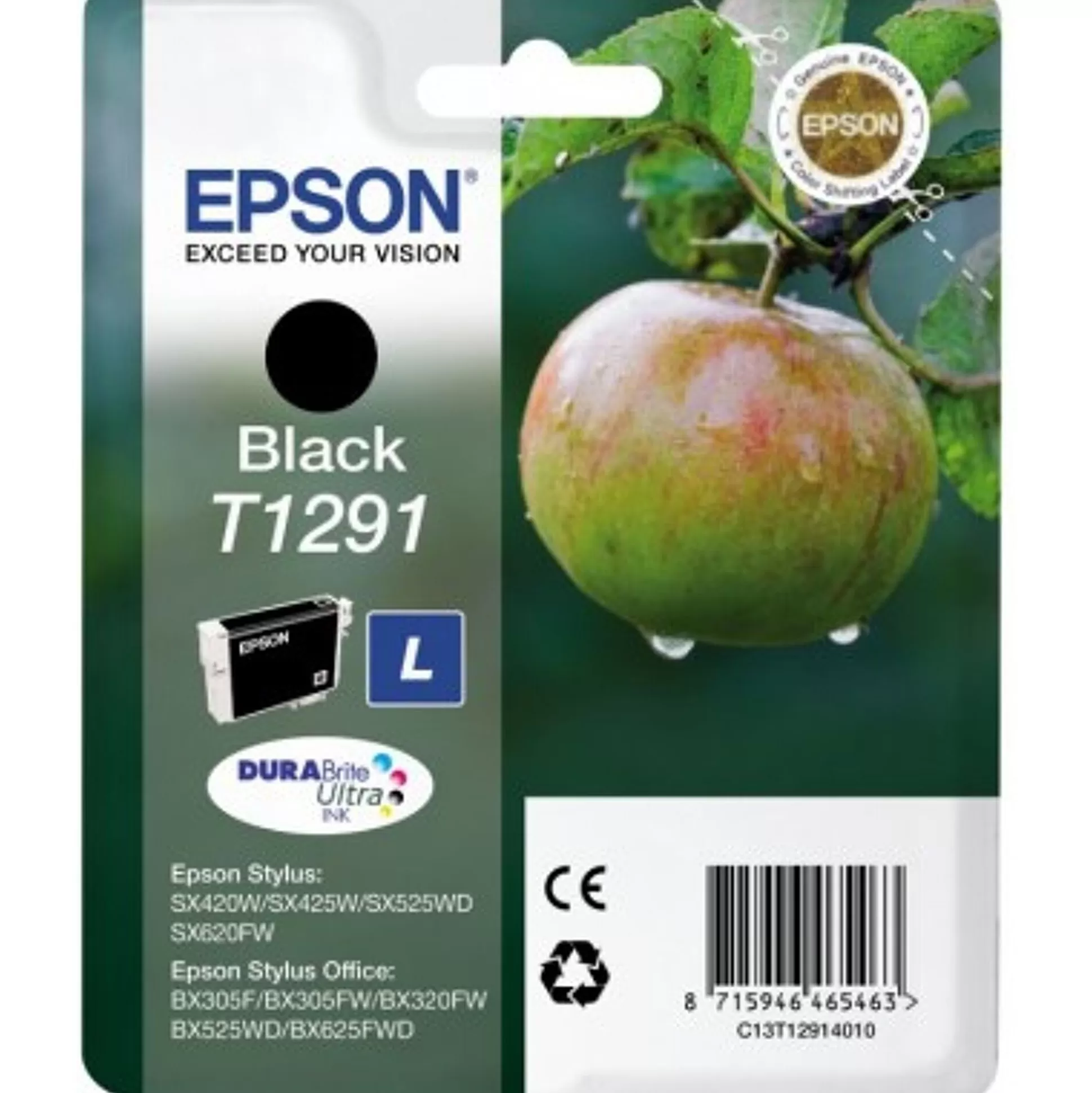 EPSON Inktpatronen-Cartridge T1291 Zwart