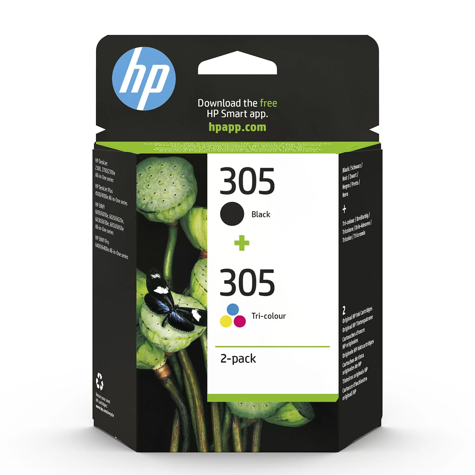 HP Inktpatronen-Cartridge Zwart + Tricolor 305