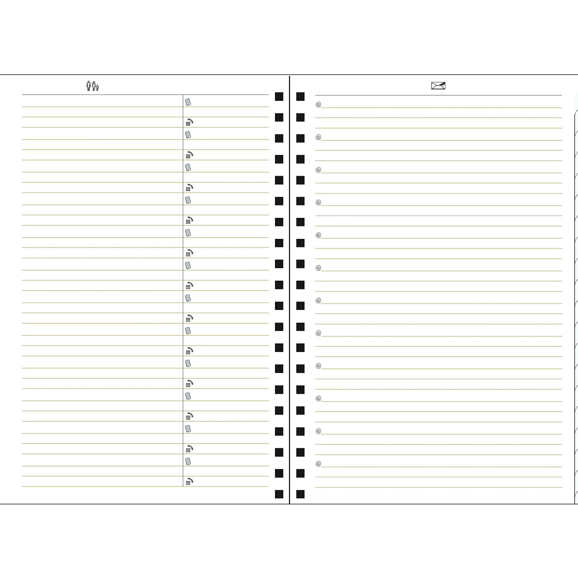 EXACOMPTA Adresboeken-Clairefontaine Adresboek Linicolor 21X15Cm 96 Pagina's Spiraal 1 Van 5 Kleuren