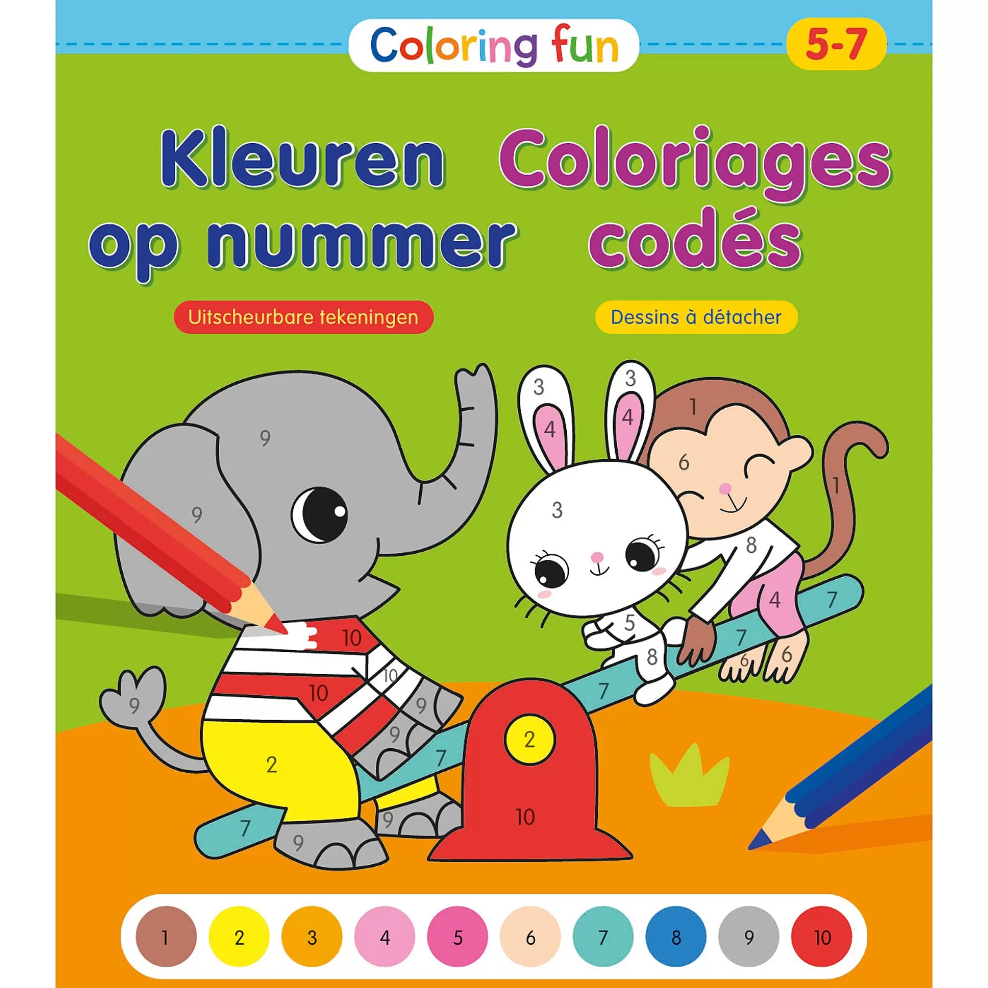 * Kleurboeken-Coloring Fun - Kleuren Op Nummer (5-7Jaar)