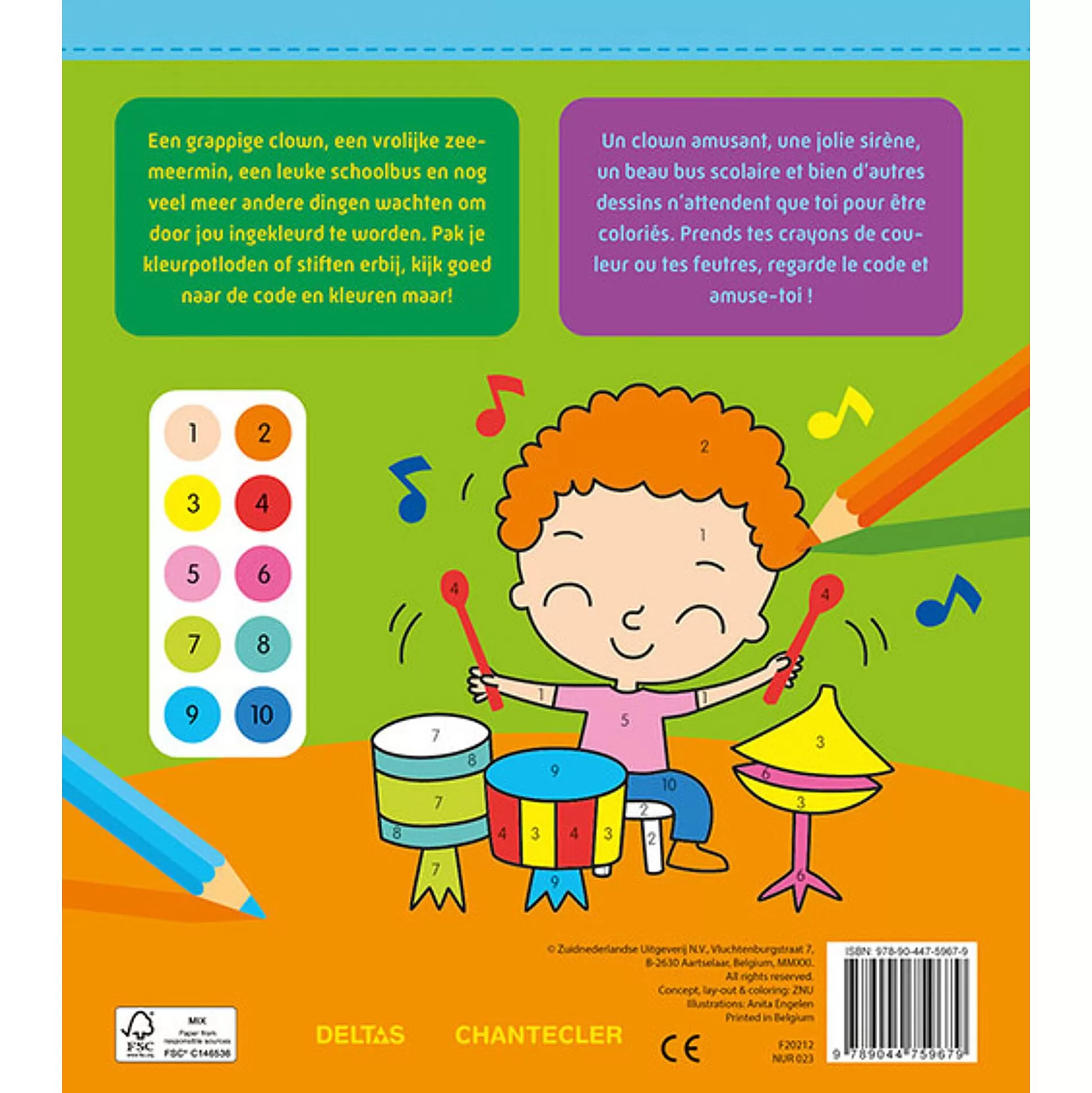 * Kleurboeken-Coloring Fun - Kleuren Op Nummer (5-7Jaar)