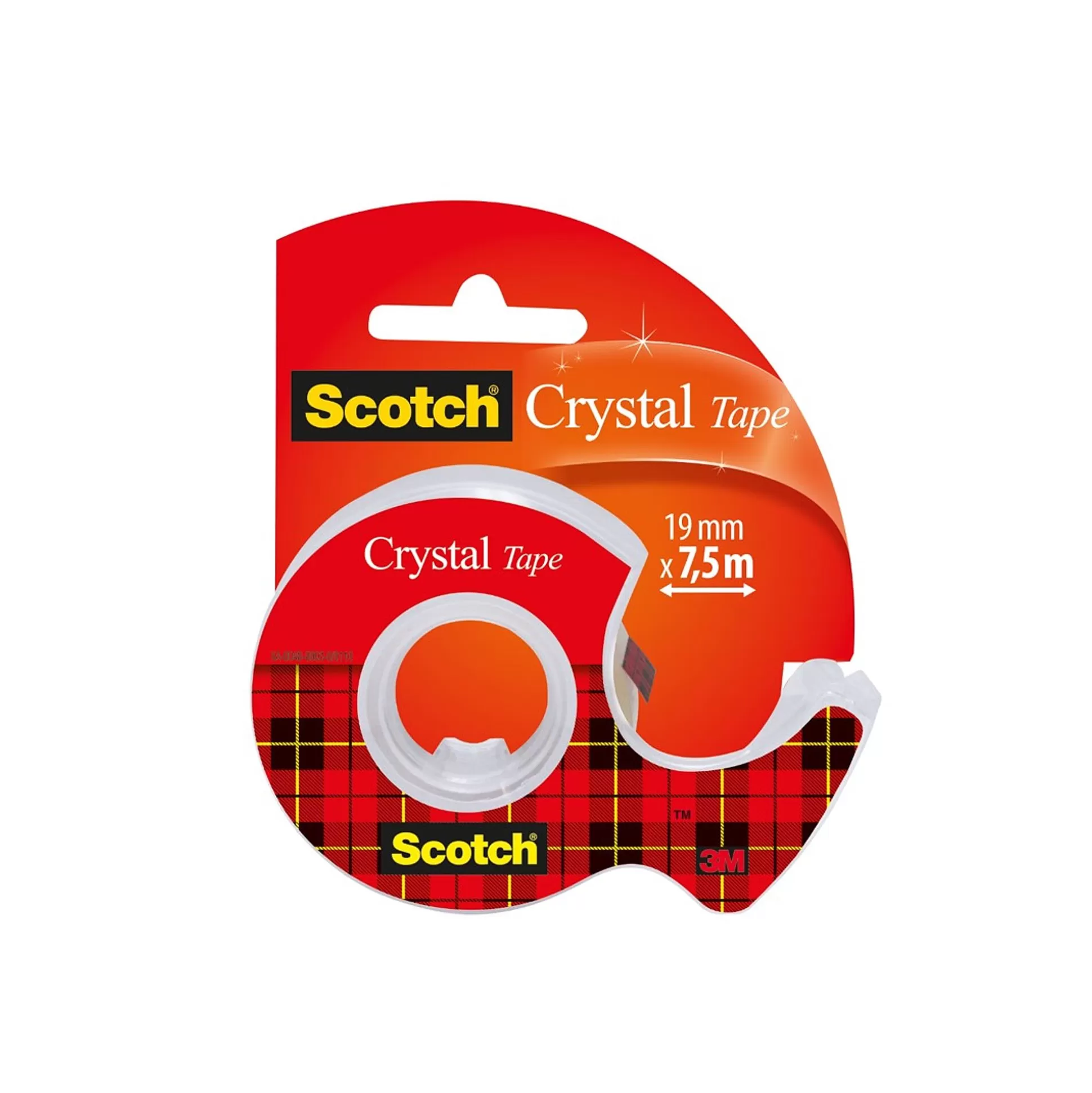 SCOTCH Lijmen & Plakken-Crystal Clear Tape 19Mm X 7,5M + Navulbare Dispenser