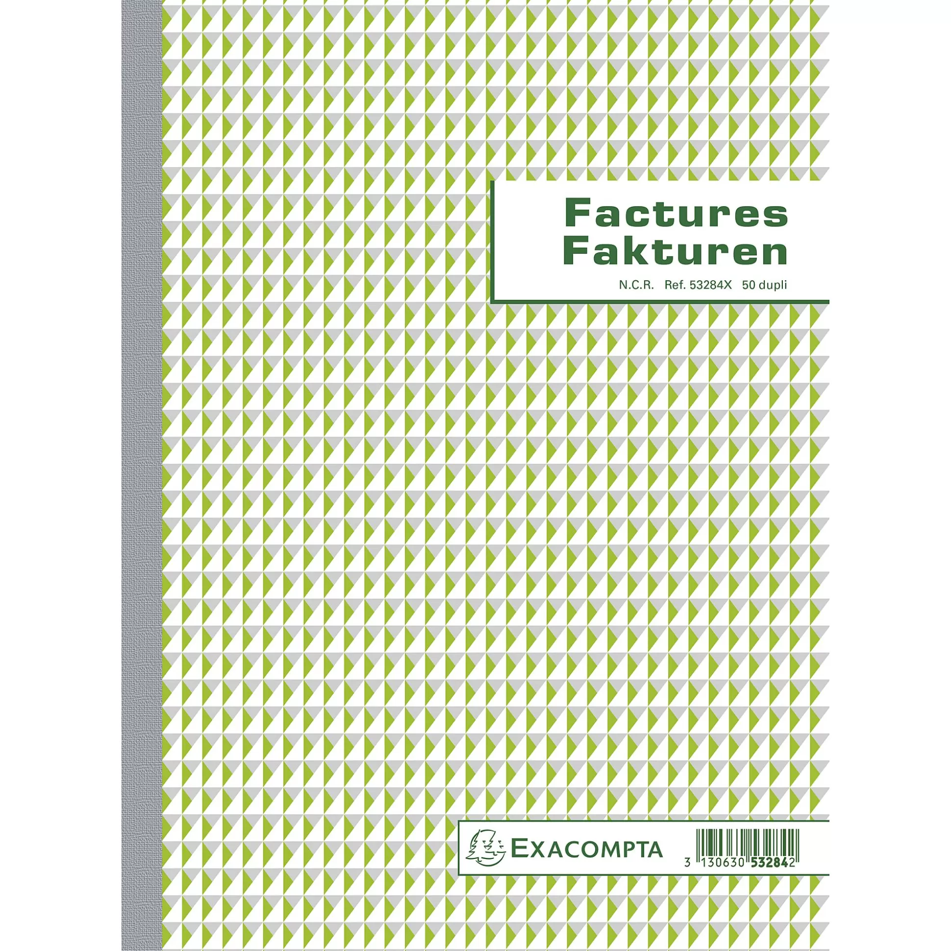 EXACOMPTA Speciaal Papier & Schrijfboeken-Doorschrijfpapier Facturen Nl+Fr A4 50 Bladen Dupli Zelfkopi Rend Ref.53284X
