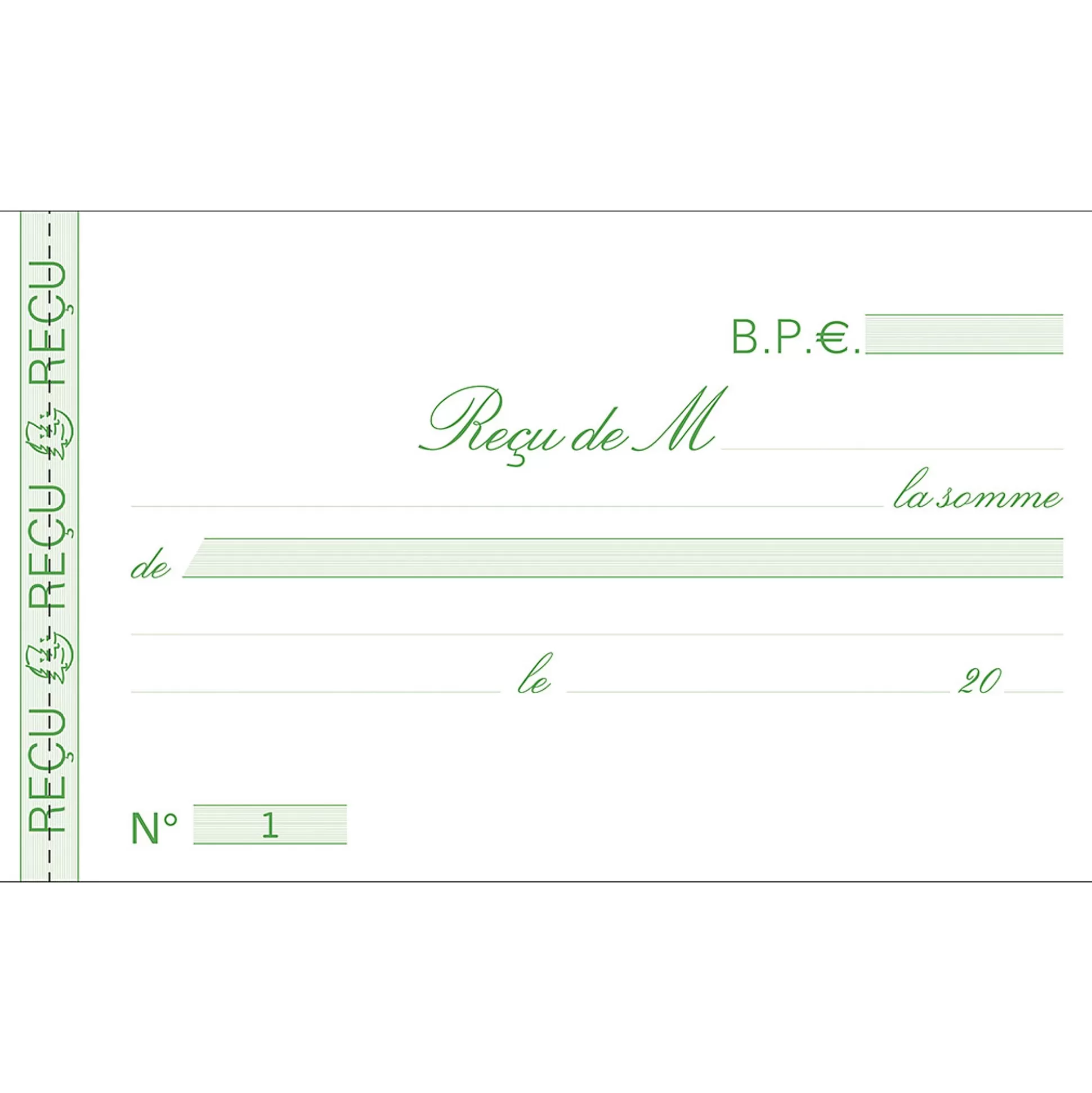 EXACOMPTA Speciaal Papier & Schrijfboeken-Doorschrijfpapier Ontvangstbewijzen Fr 10,5X18Cm 50 Bladen Zelfkopi Rend Papier Dupli Ref.23170E