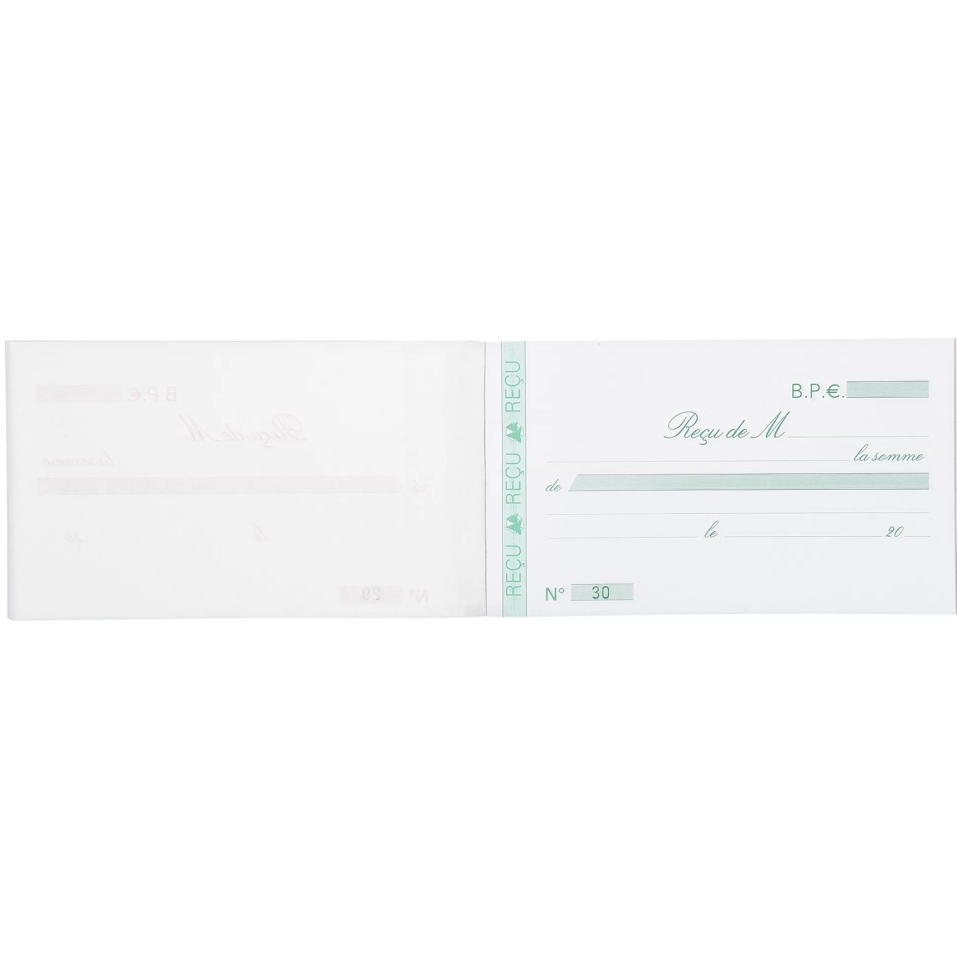 EXACOMPTA Speciaal Papier & Schrijfboeken-Doorschrijfpapier Ontvangstbewijzen Fr 10,5X18Cm 50 Bladen Zelfkopi Rend Papier Dupli Ref.23170E