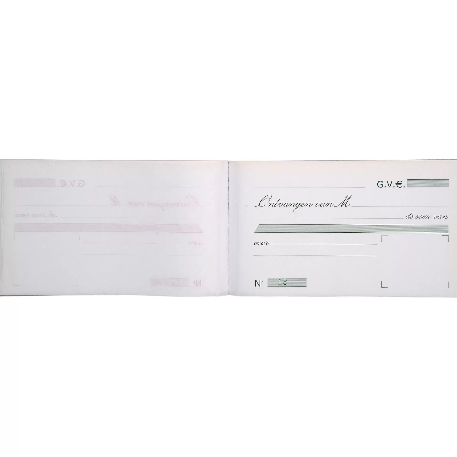 EXACOMPTA Speciaal Papier & Schrijfboeken-Doorschrijfpapier Ontvangstbewijzen Nl 10,5X18Cm 50 Bladen Zelfkopi Rend Papier Dupli Ref.33170X