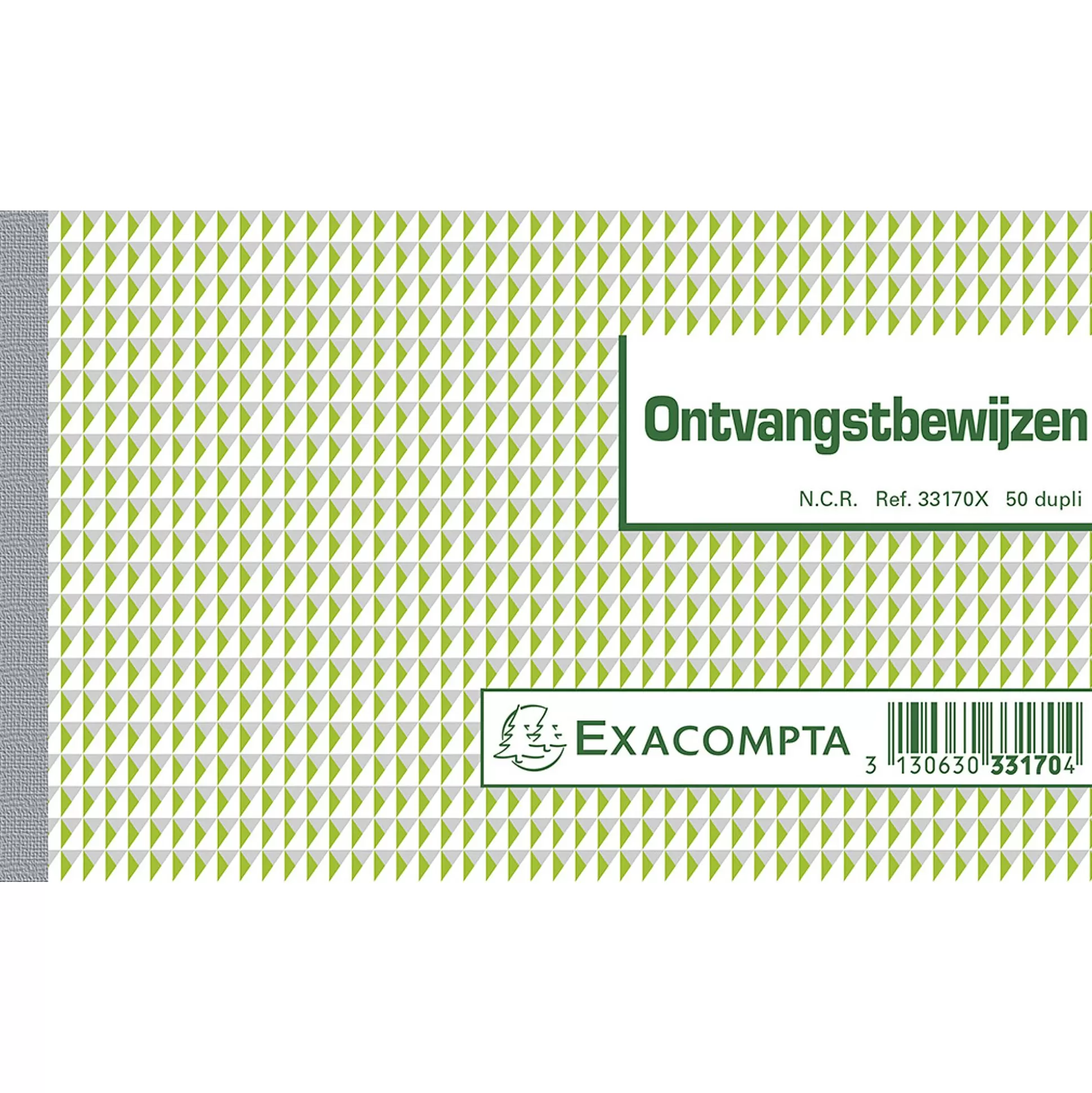 EXACOMPTA Speciaal Papier & Schrijfboeken-Doorschrijfpapier Ontvangstbewijzen Nl 10,5X18Cm 50 Bladen Zelfkopi Rend Papier Dupli Ref.33170X