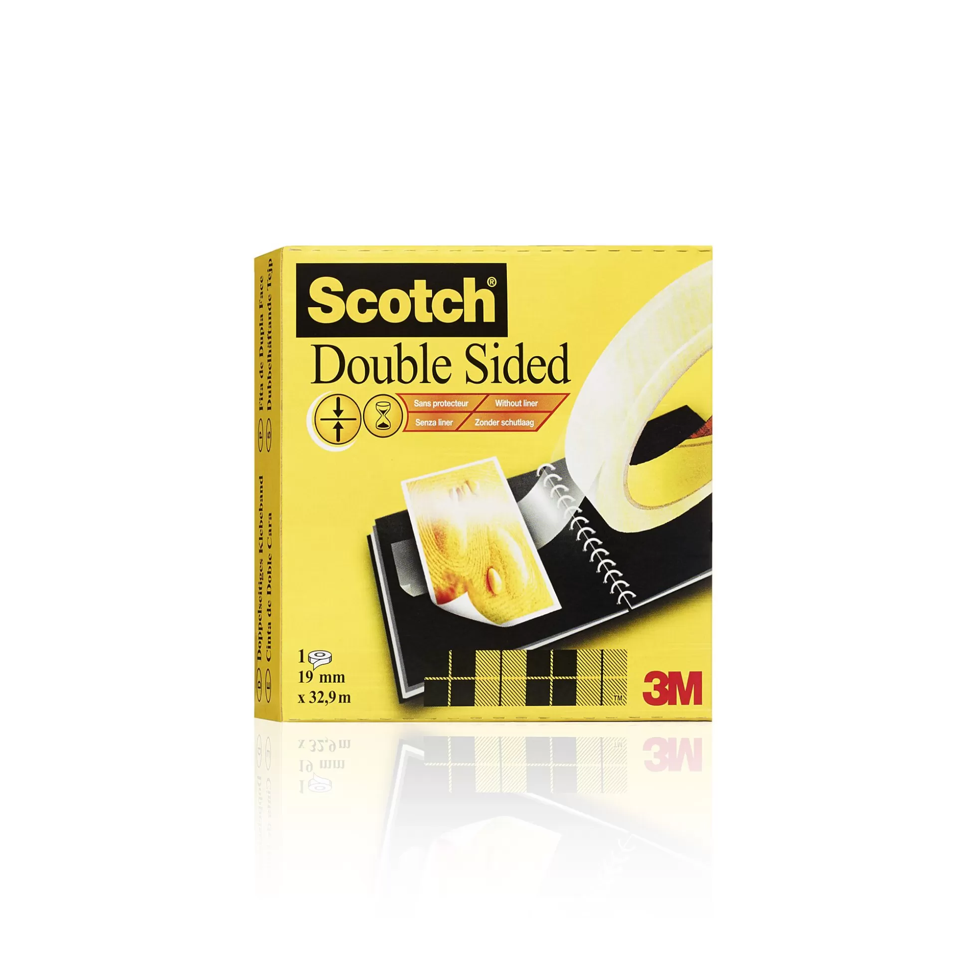 SCOTCH Lijmen & Plakken-Dubbelzijdige Tape Met Liner 19Mm X 33M