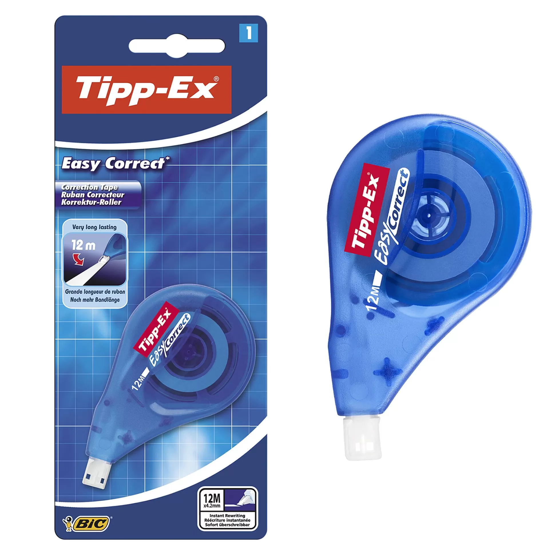TIPP-EX Corrigeren-Easy Correct Correctieroller 12M X 4,2Mm