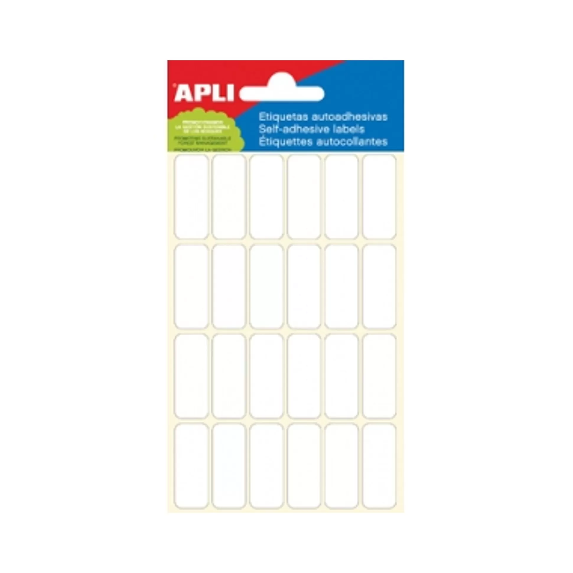 APLI Etiketten & Labels-Etiketten 12X30Mm 6 Vellen 144 Stuks