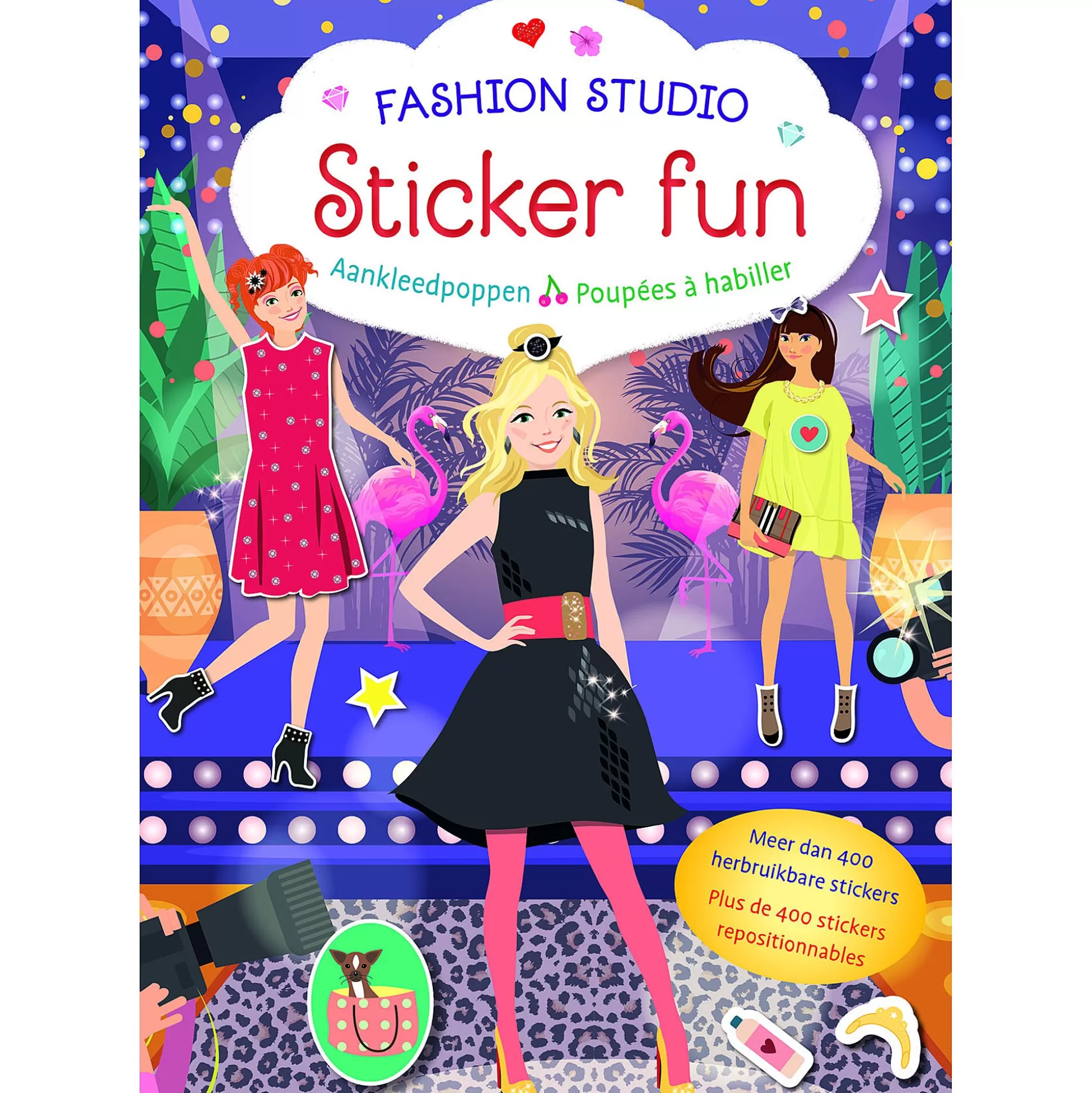 * Kleurboeken-Fashion Studio Sticker Fun - Aankleedpoppen