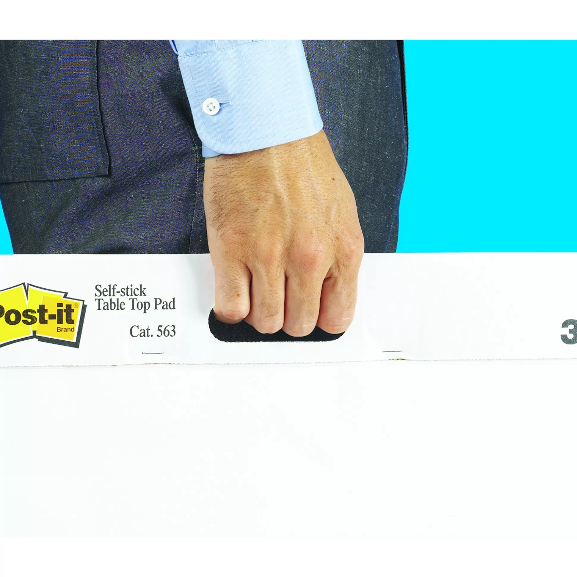 POST-IT Borden-Flipover Table Top 59X51Cm Gerecycleerd Wit 20 Zelfklevende Vellen 1 Blok