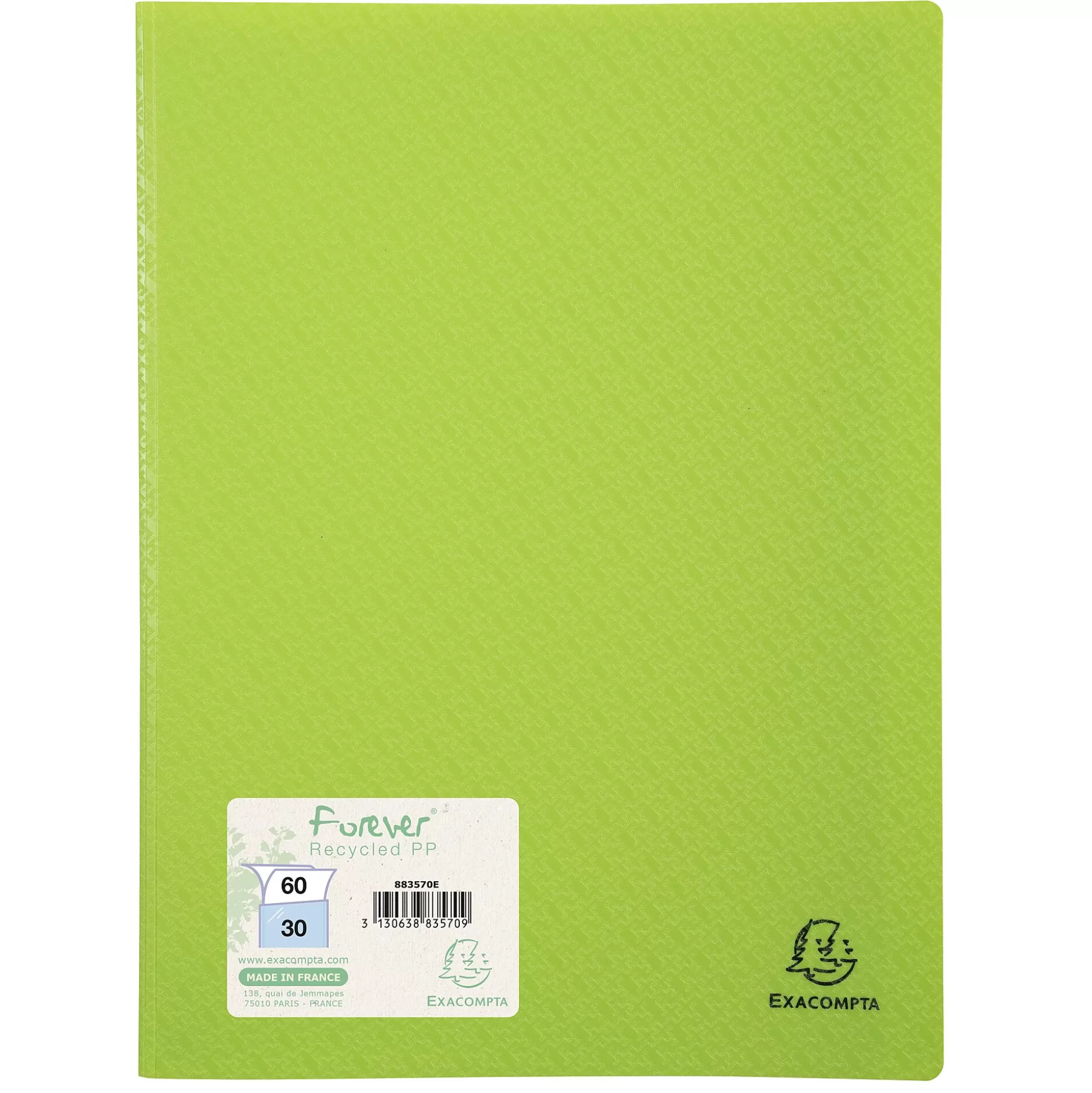 EXACOMPTA Klasseren-Forever Showalbum Pp A4 30 Tassen 60 Zichten 1 Van 4 Kleuren