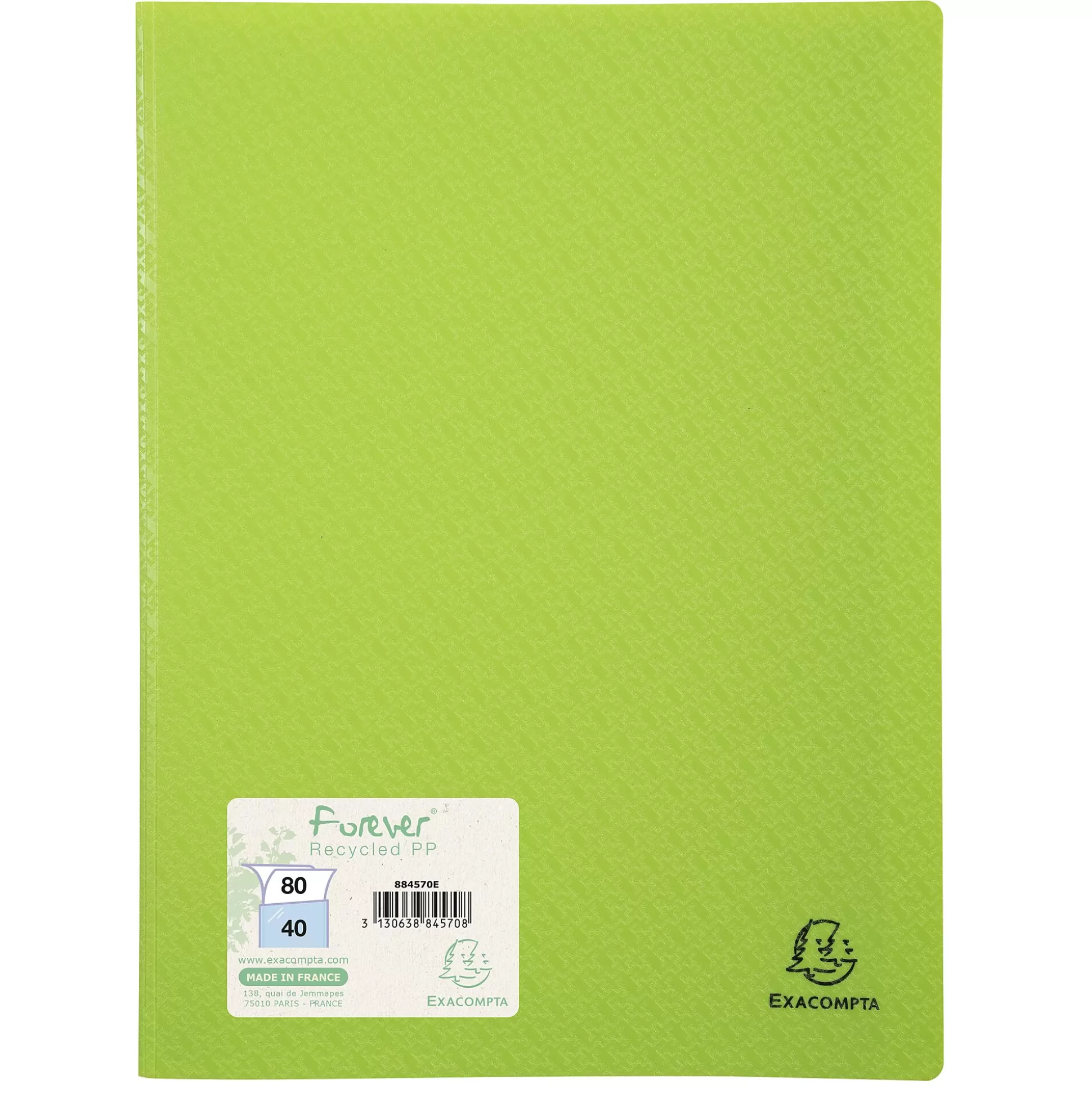 EXACOMPTA Klasseren-Forever Showalbum Pp A4 40 Tassen 80 Zichten 1 Van 4 Kleuren