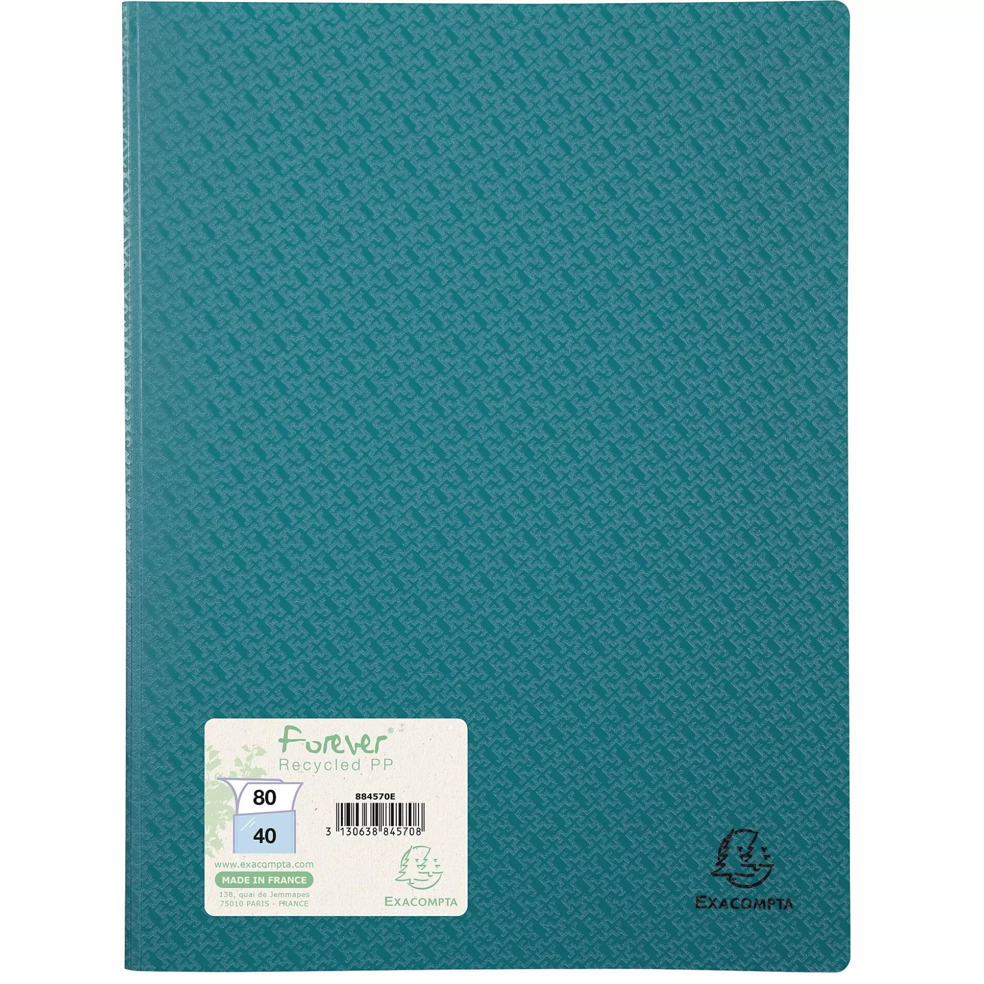 EXACOMPTA Klasseren-Forever Showalbum Pp A4 40 Tassen 80 Zichten 1 Van 4 Kleuren