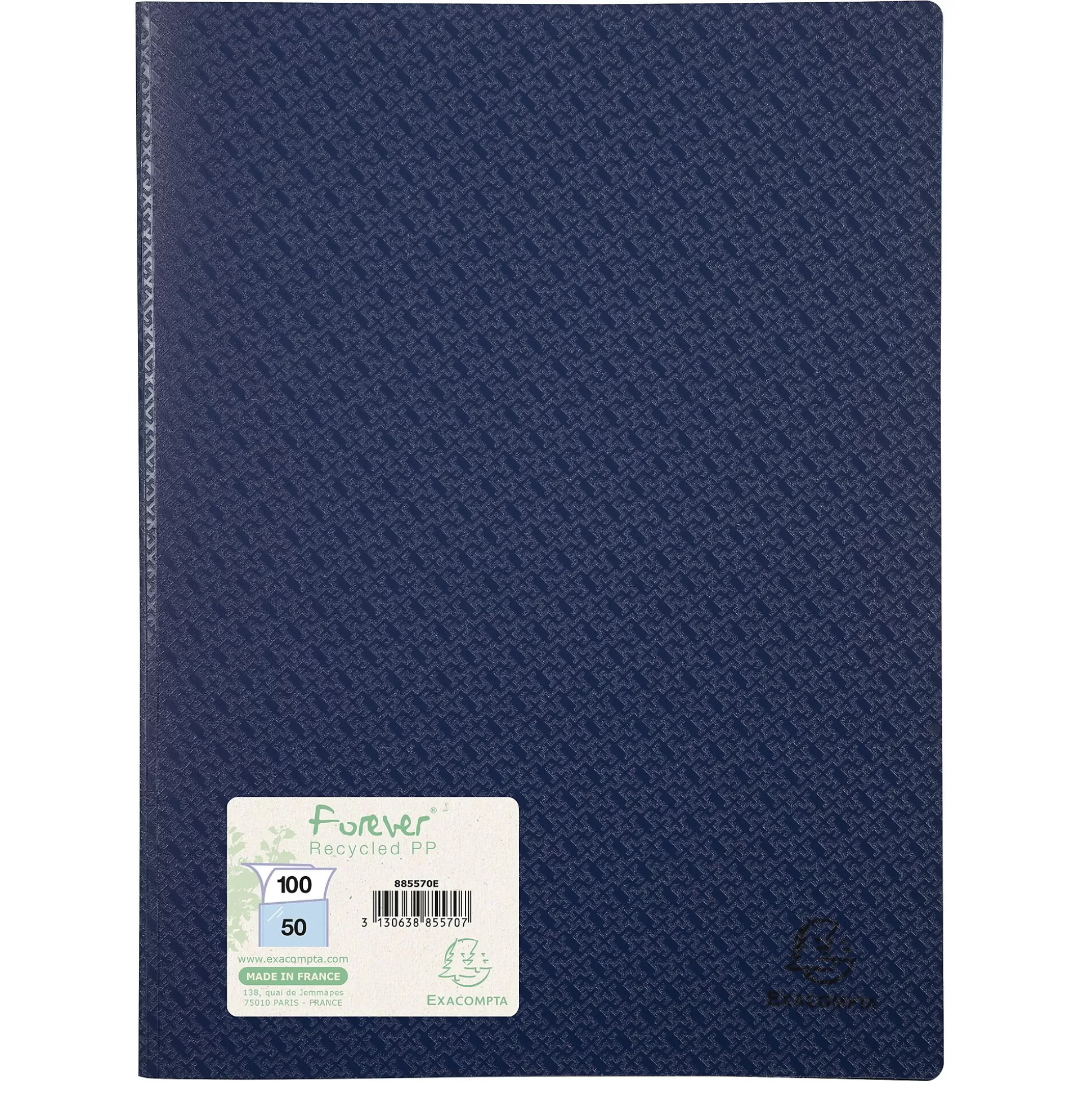 EXACOMPTA Klasseren-Forever Showalbum Pp A4 50 Tassen 100 Zichten 1 Van 4 Kleuren