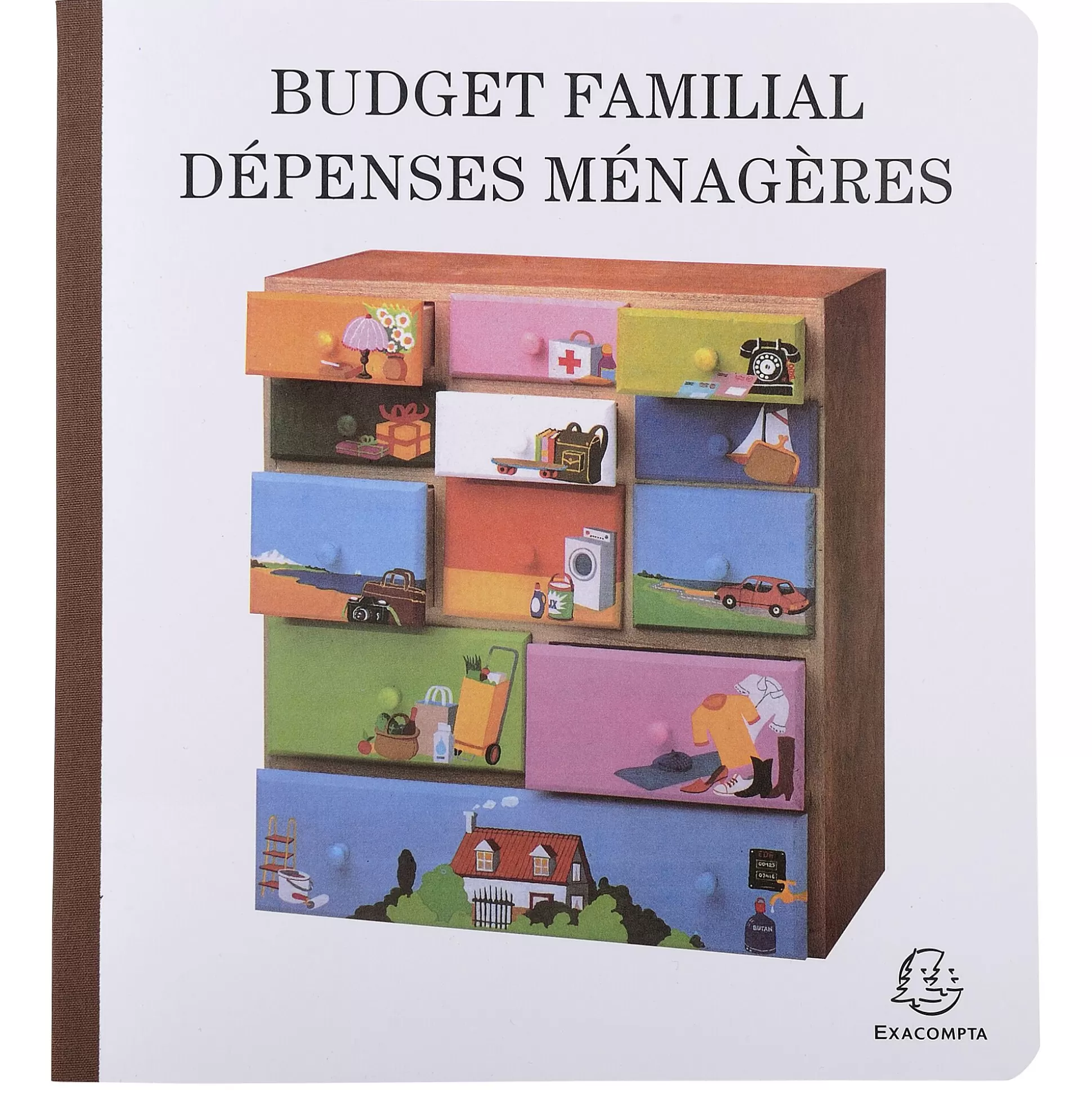 EXACOMPTA Speciaal Papier & Schrijfboeken-Huishoudelijk Uitgaven- En Organisatieboekje - Gezinsbudget Fr 27X25Cm 56 Pagina's