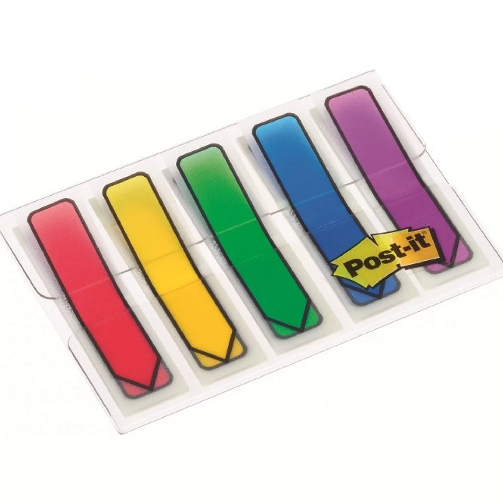 POST-IT Klasseren-Index Pijltjes 12X43Mm Rood/Blauw/Groen/Geel 24 Tabs/Kleur/Dispenser