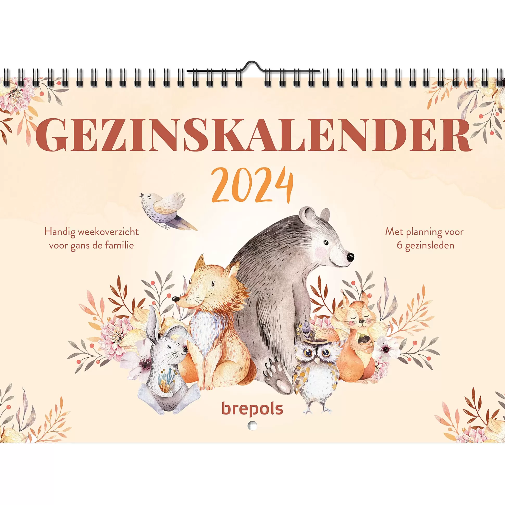 BREPOLS Kalenders-Kalender Familieplanner Nl 25X30Cm 5 Gezinsleden