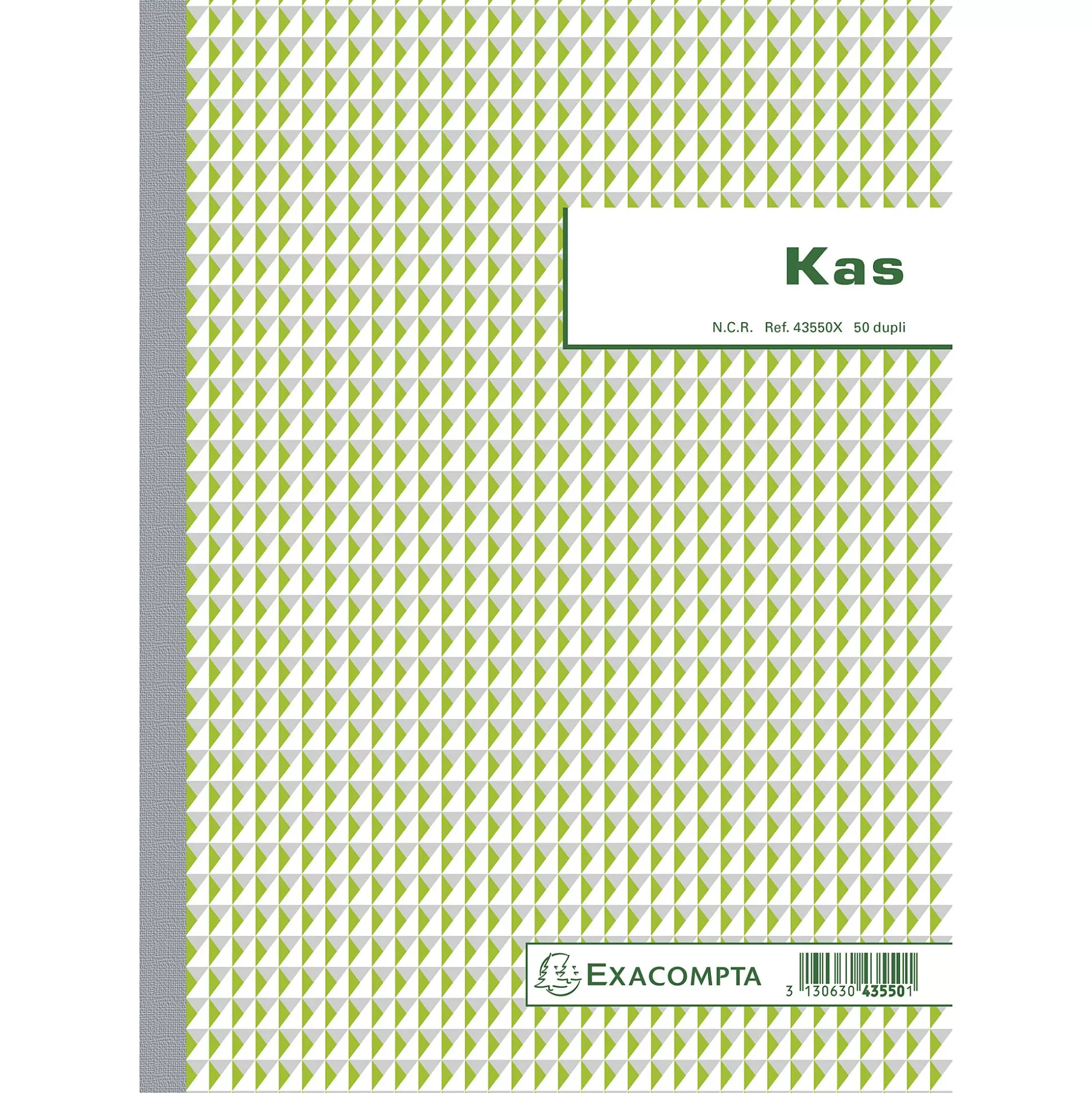 EXACOMPTA Speciaal Papier & Schrijfboeken-Kasboek Nl A4 50 Bladen Zelfkopi Rend Papier Dupli Ref.43550X
