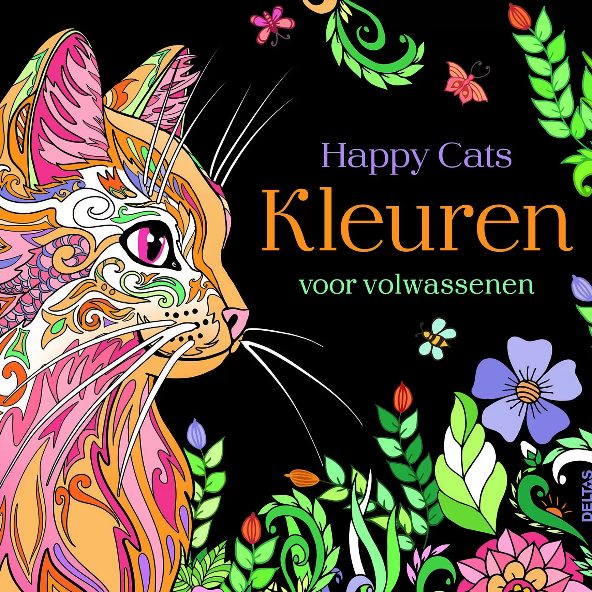 * Kleurboeken-Kleuren Voor Volwassenen - Happy Cats