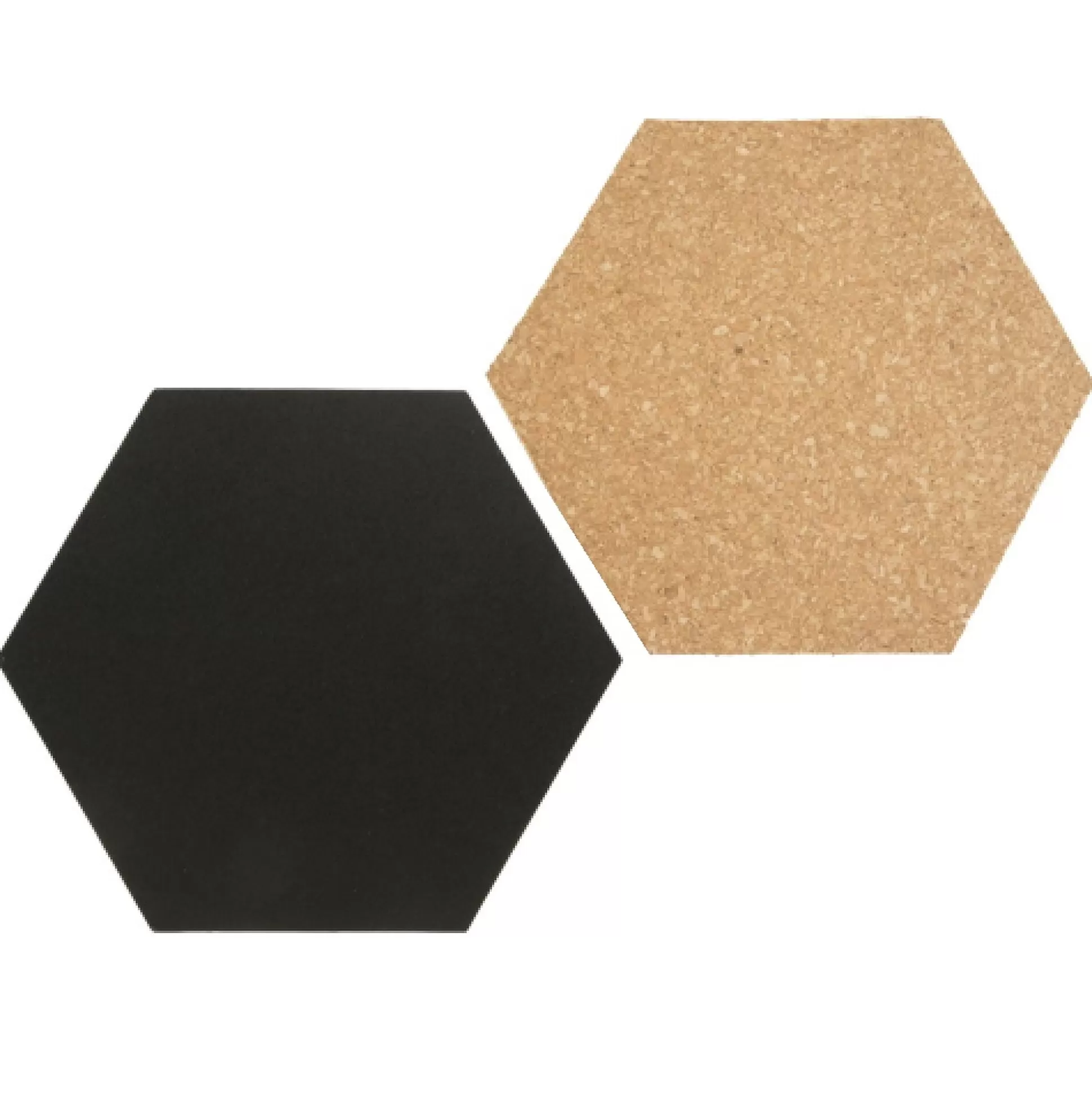 SECURIT Borden-Kurk- & Krijtbord Hexagon Set 23X2X20Cm + Accessoires